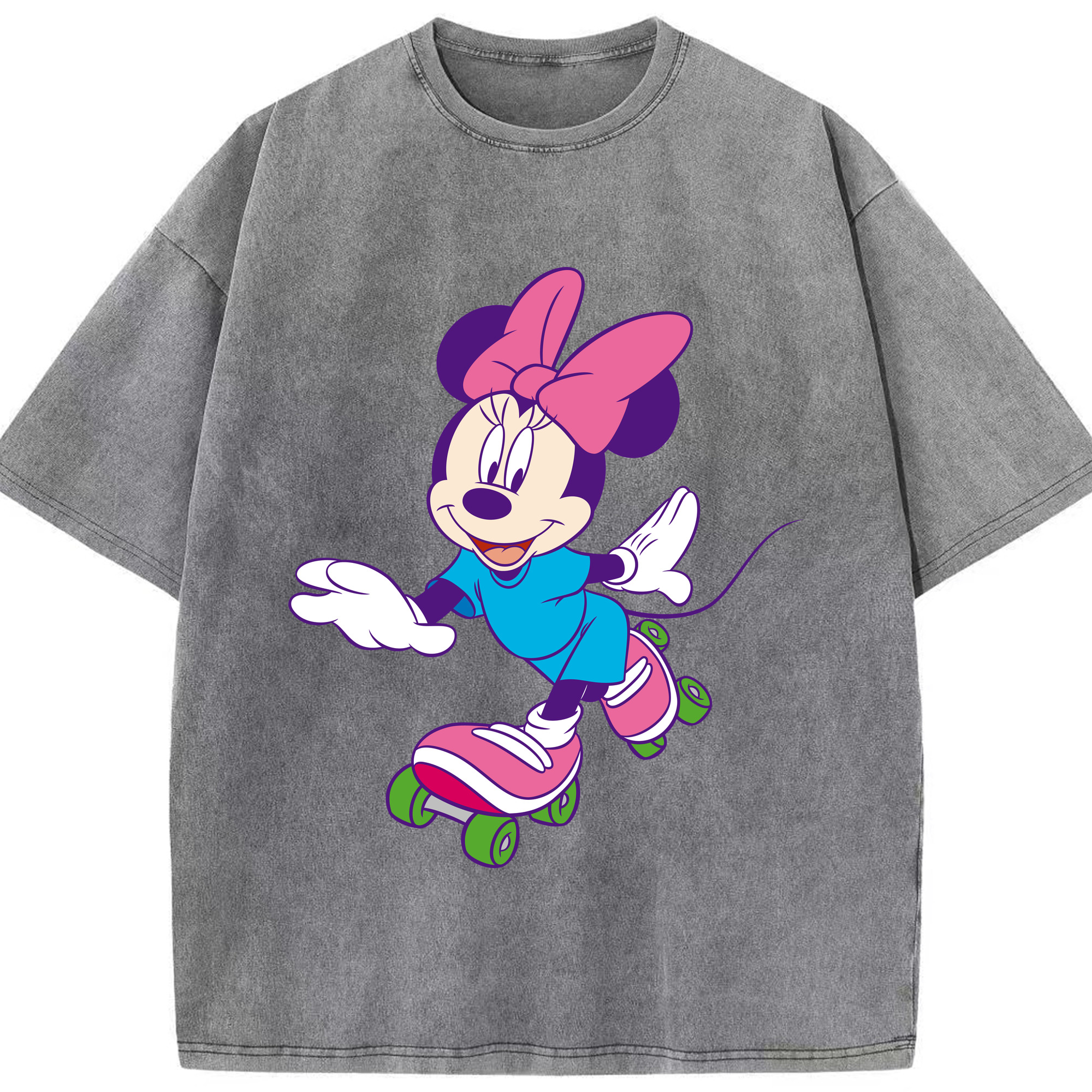 （画像用） ミッキーマウス Mickey Mouse 綿100% ヴィンテージ風 半袖Tシャツ（フロントプリント）