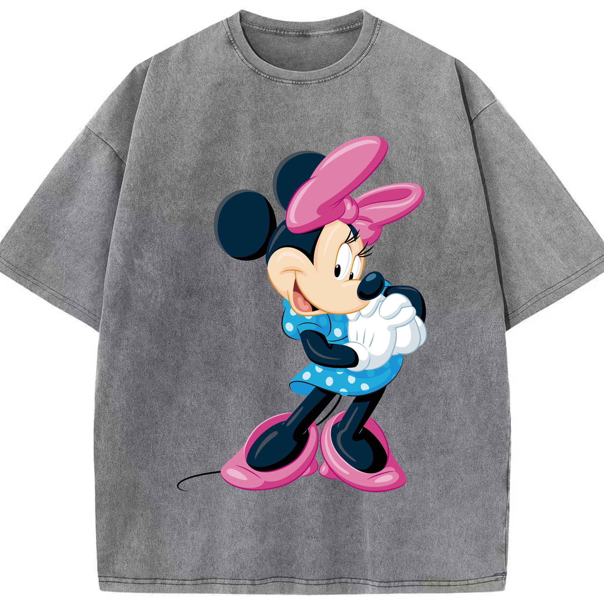 （画像用） ミッキーマウス Mickey Mouse 綿100% ヴィンテージ風 半袖Tシャツ（フロントプリント）