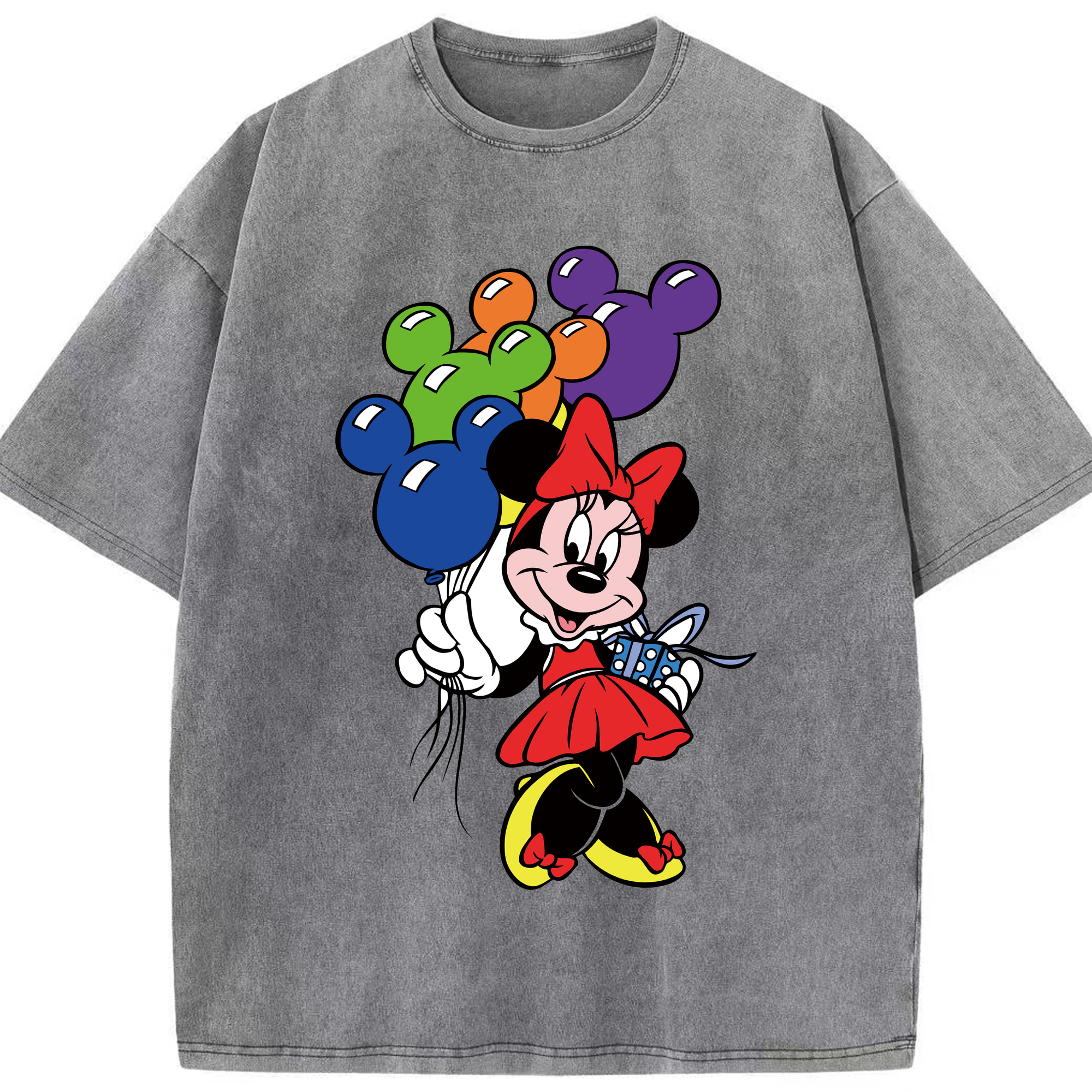 （画像用） ミッキーマウス Mickey Mouse 綿100% ヴィンテージ風 半袖Tシャツ（フロントプリント）