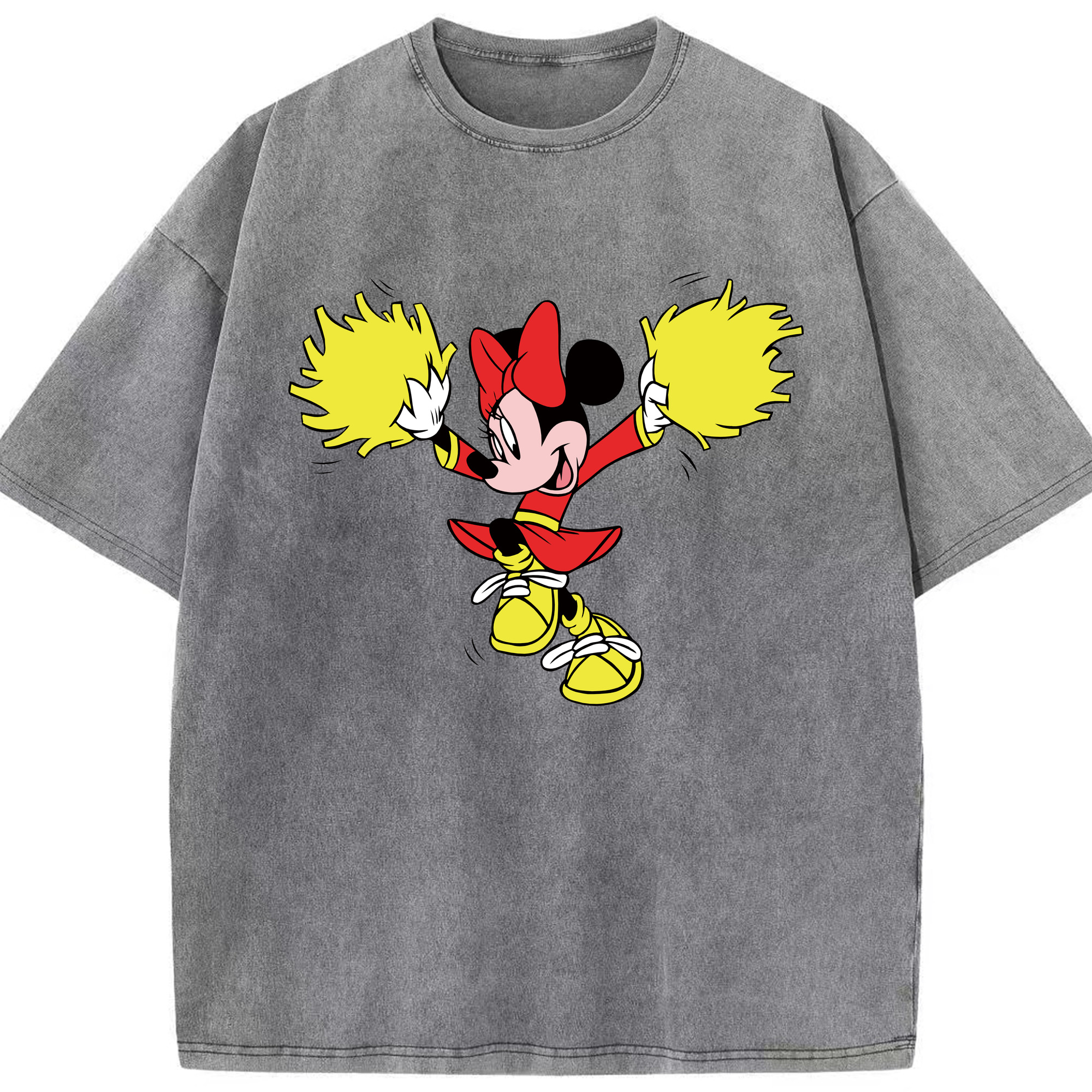 （画像用） ミッキーマウス Mickey Mouse 綿100% ヴィンテージ風 半袖Tシャツ（フロントプリント）