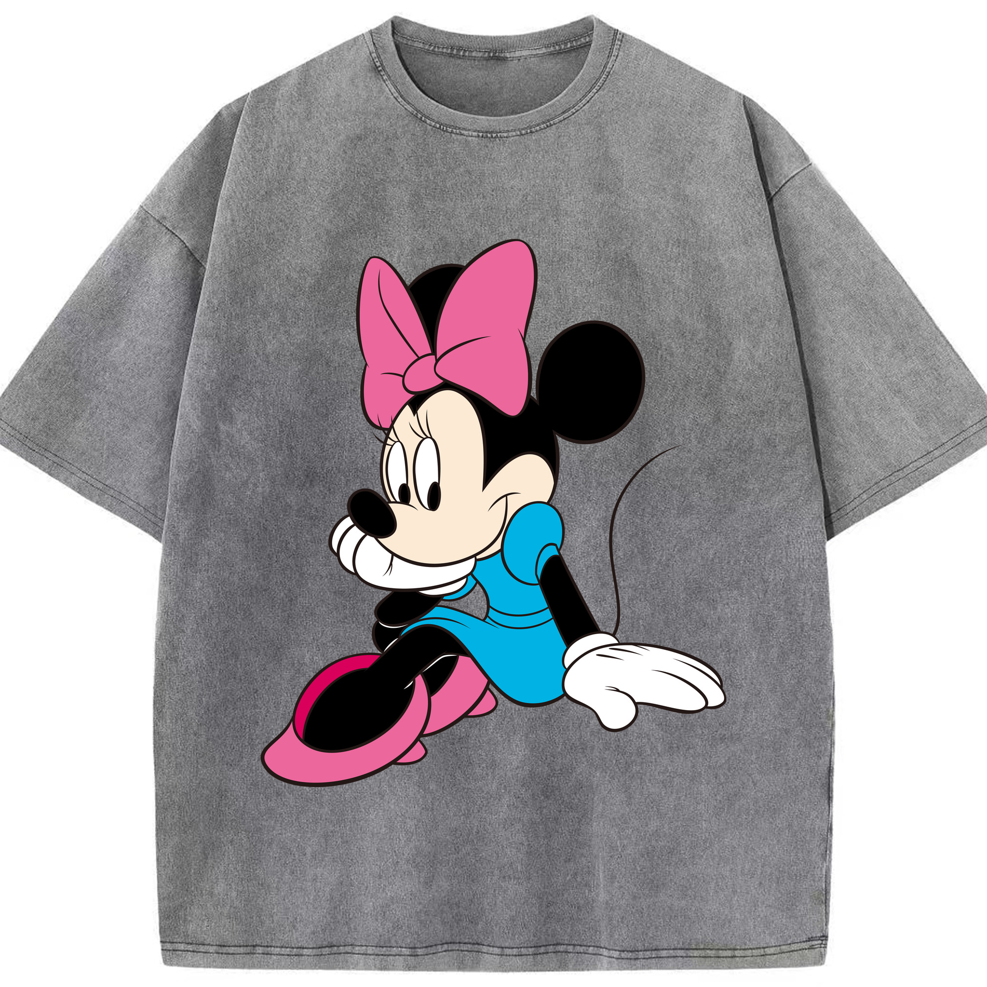 （画像用） ミッキーマウス Mickey Mouse 綿100% ヴィンテージ風 半袖Tシャツ（フロントプリント）