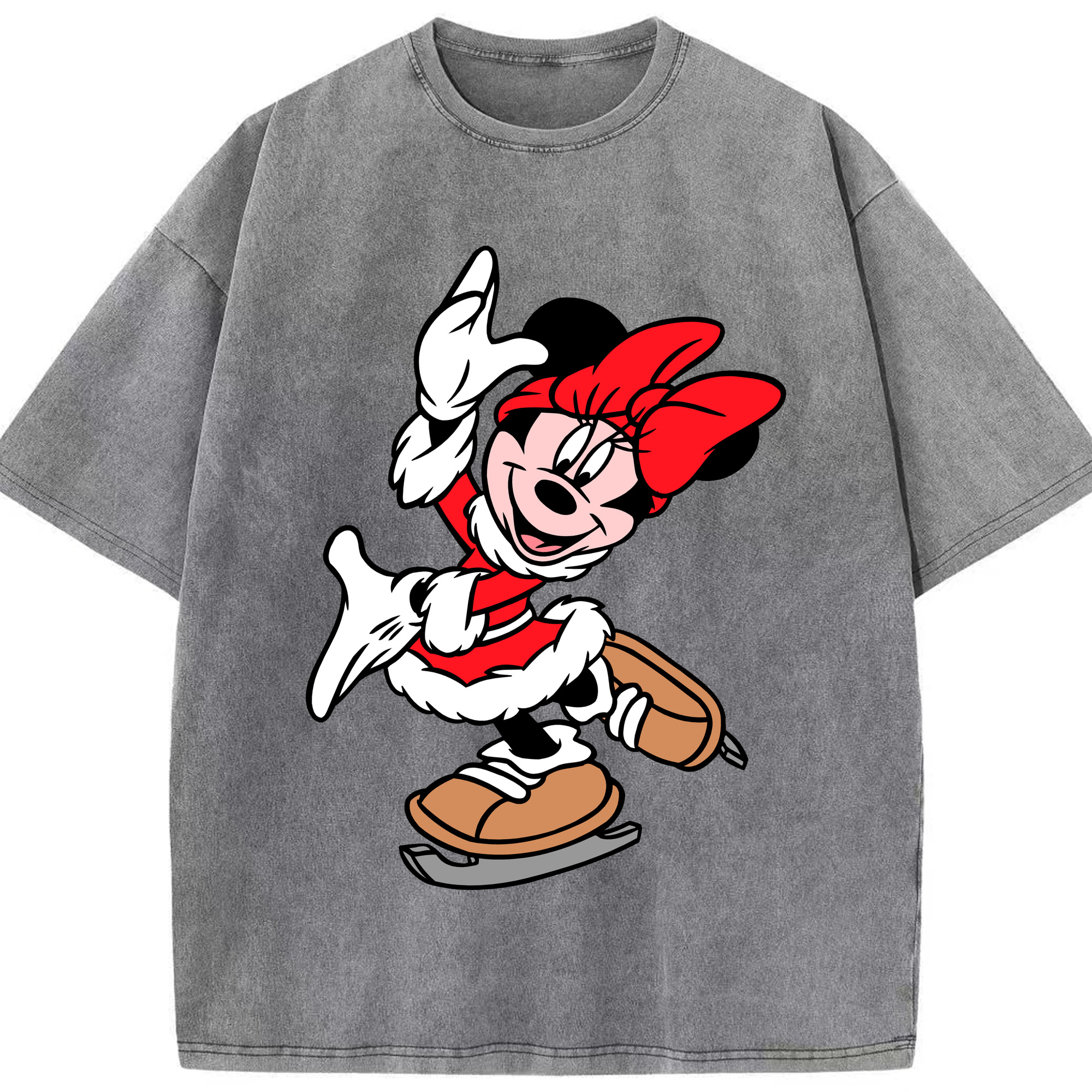 （画像用） ミッキーマウス Mickey Mouse 綿100% ヴィンテージ風 半袖Tシャツ（フロントプリント）