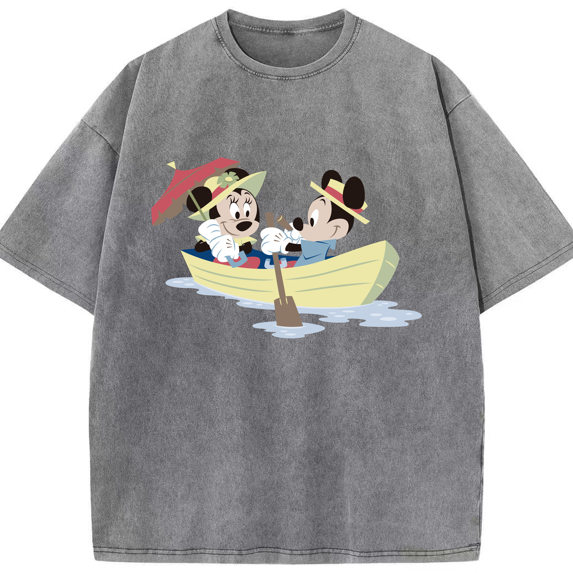（画像用） ミッキーマウス Mickey Mouse 綿100% ヴィンテージ風 半袖Tシャツ（フロントプリント）