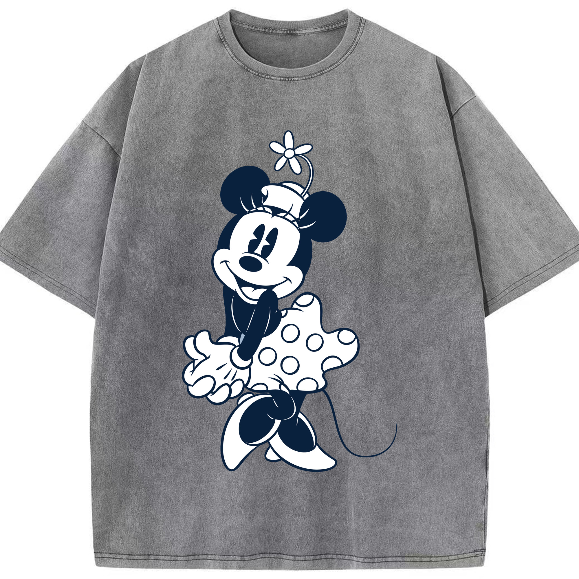 （画像用） ミッキーマウス Mickey Mouse 綿100% ヴィンテージ風 半袖Tシャツ（フロントプリント）