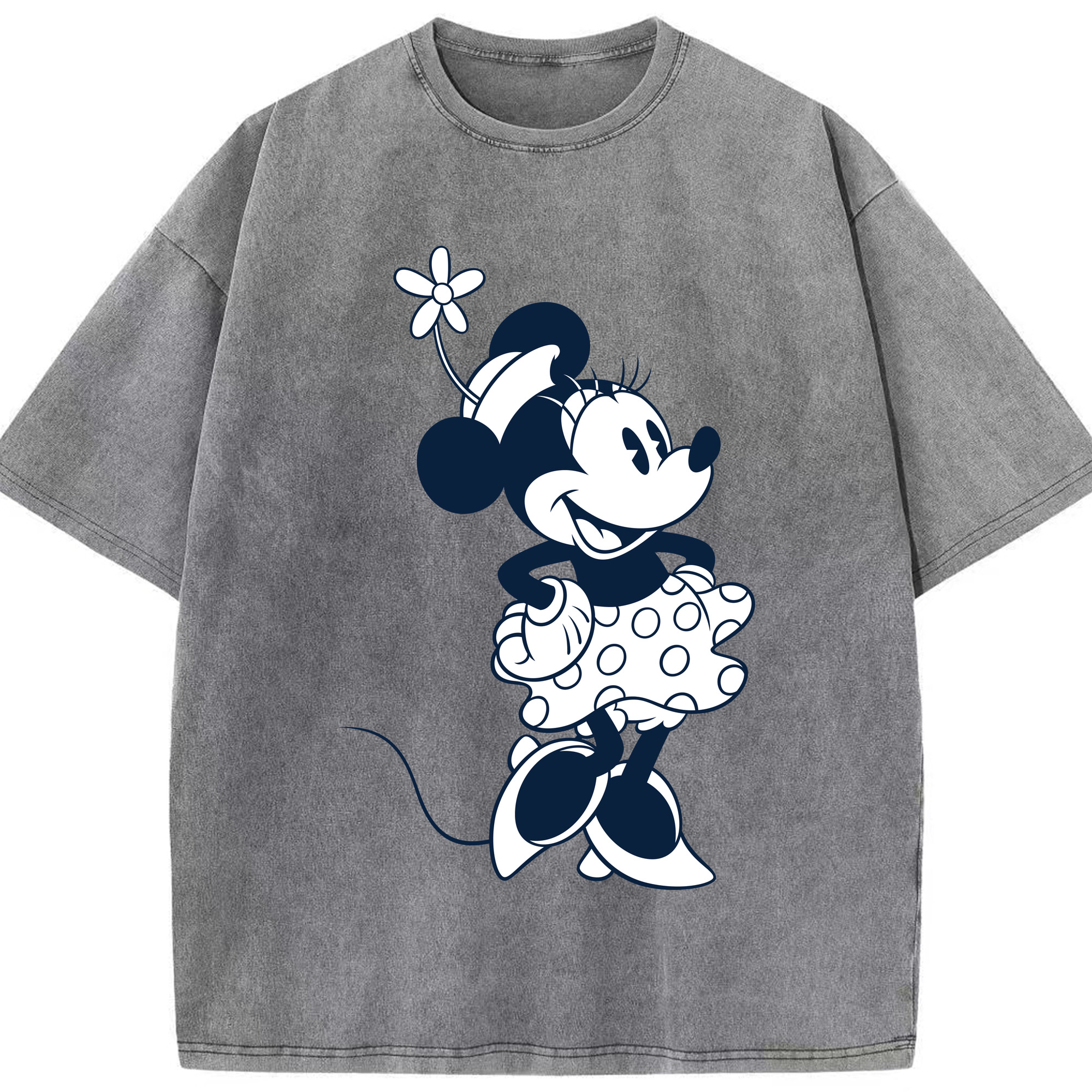 （画像用） ミッキーマウス Mickey Mouse 綿100% ヴィンテージ風 半袖Tシャツ（フロントプリント）