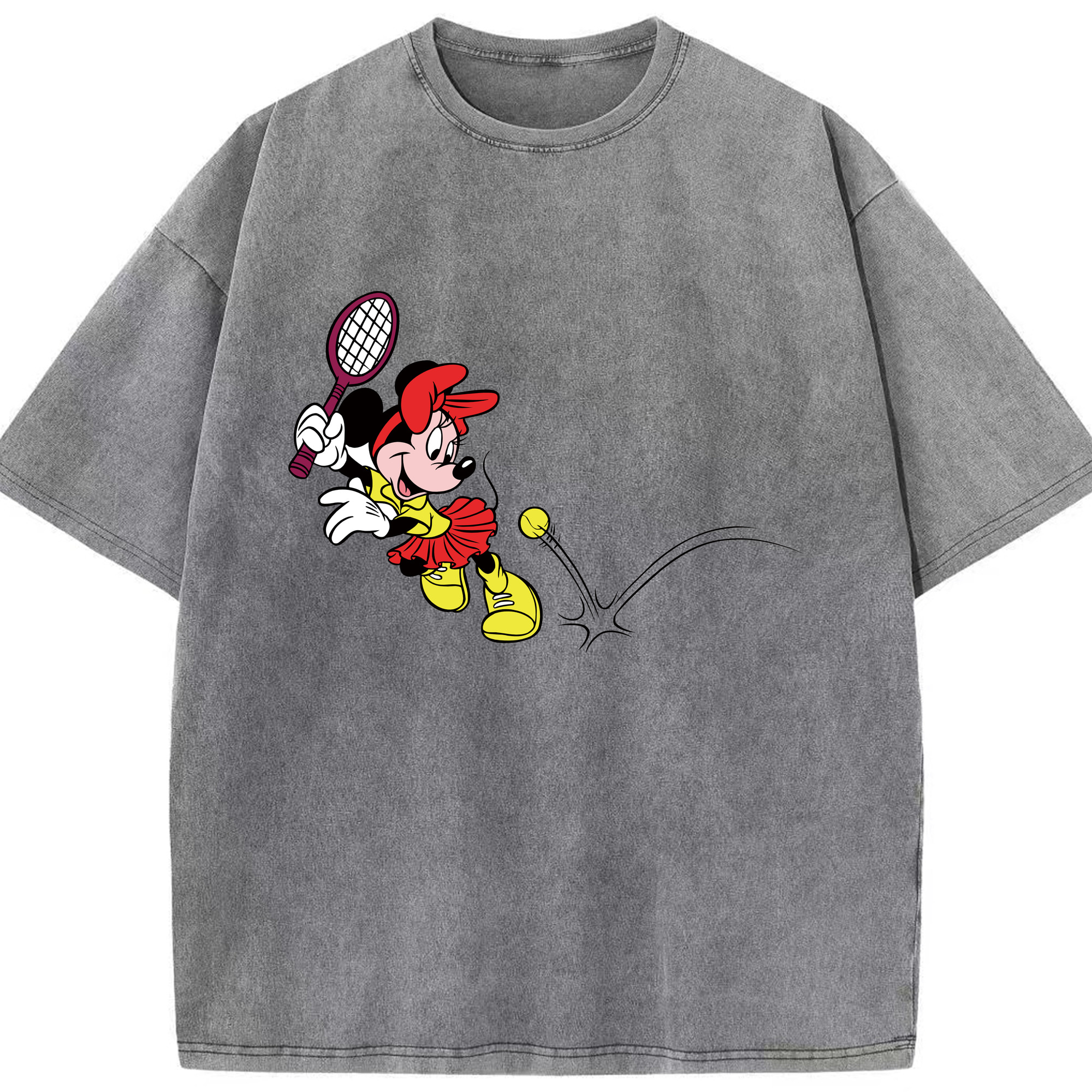 （画像用） ミッキーマウス Mickey Mouse 綿100% ヴィンテージ風 半袖Tシャツ（フロントプリント）
