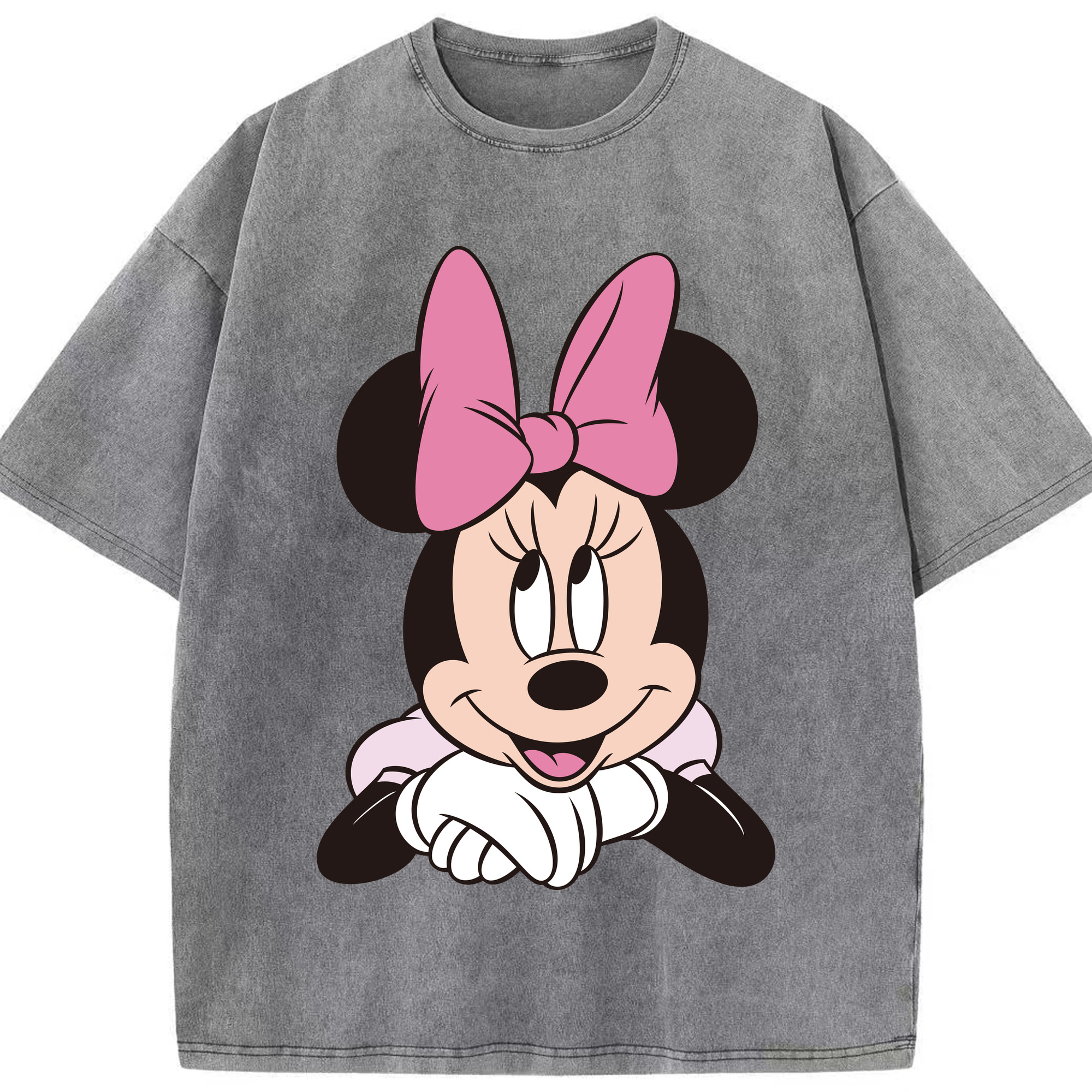（画像用） ミッキーマウス Mickey Mouse 綿100% ヴィンテージ風 半袖Tシャツ（フロントプリント）