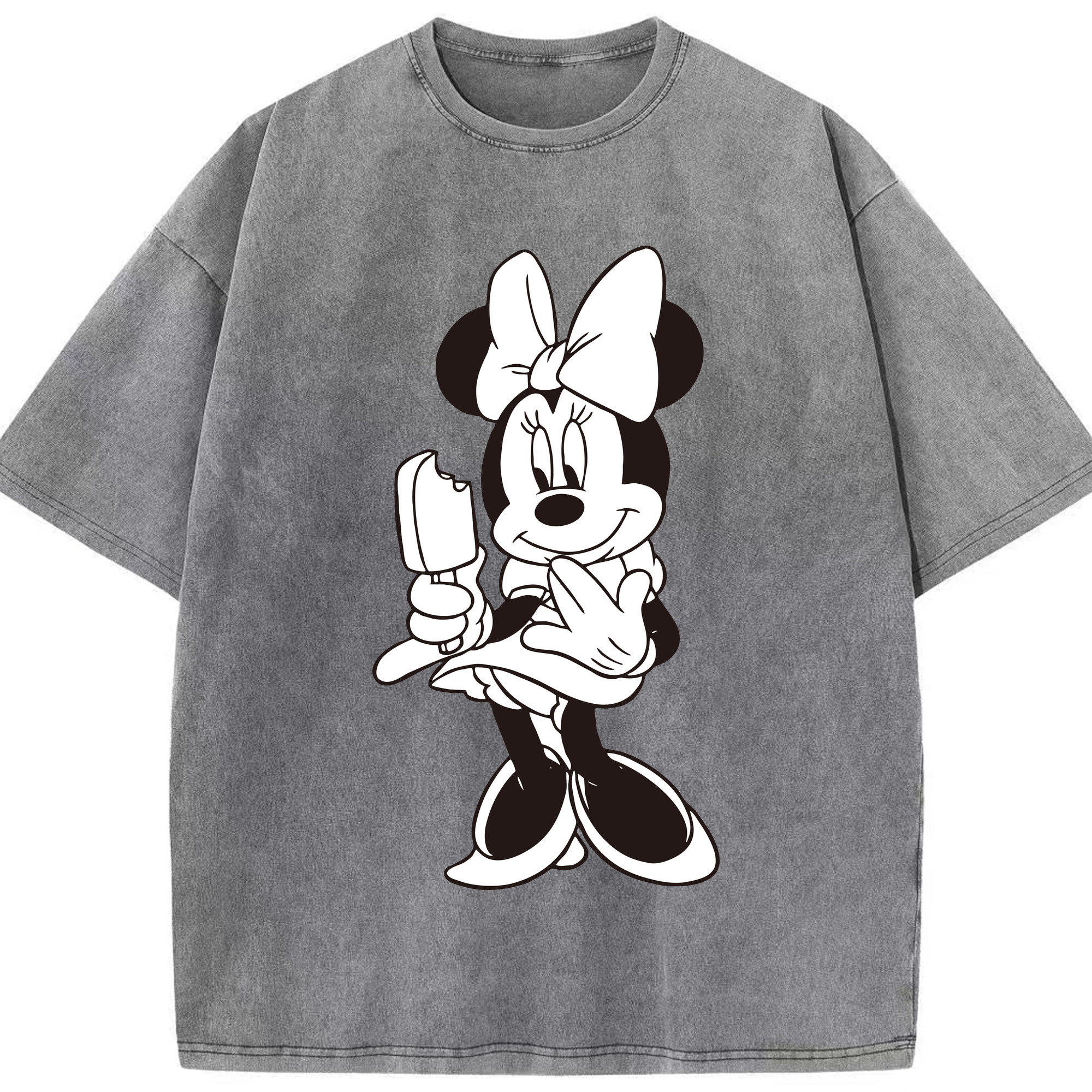 （画像用） ミッキーマウス Mickey Mouse 綿100% ヴィンテージ風 半袖Tシャツ（フロントプリント）