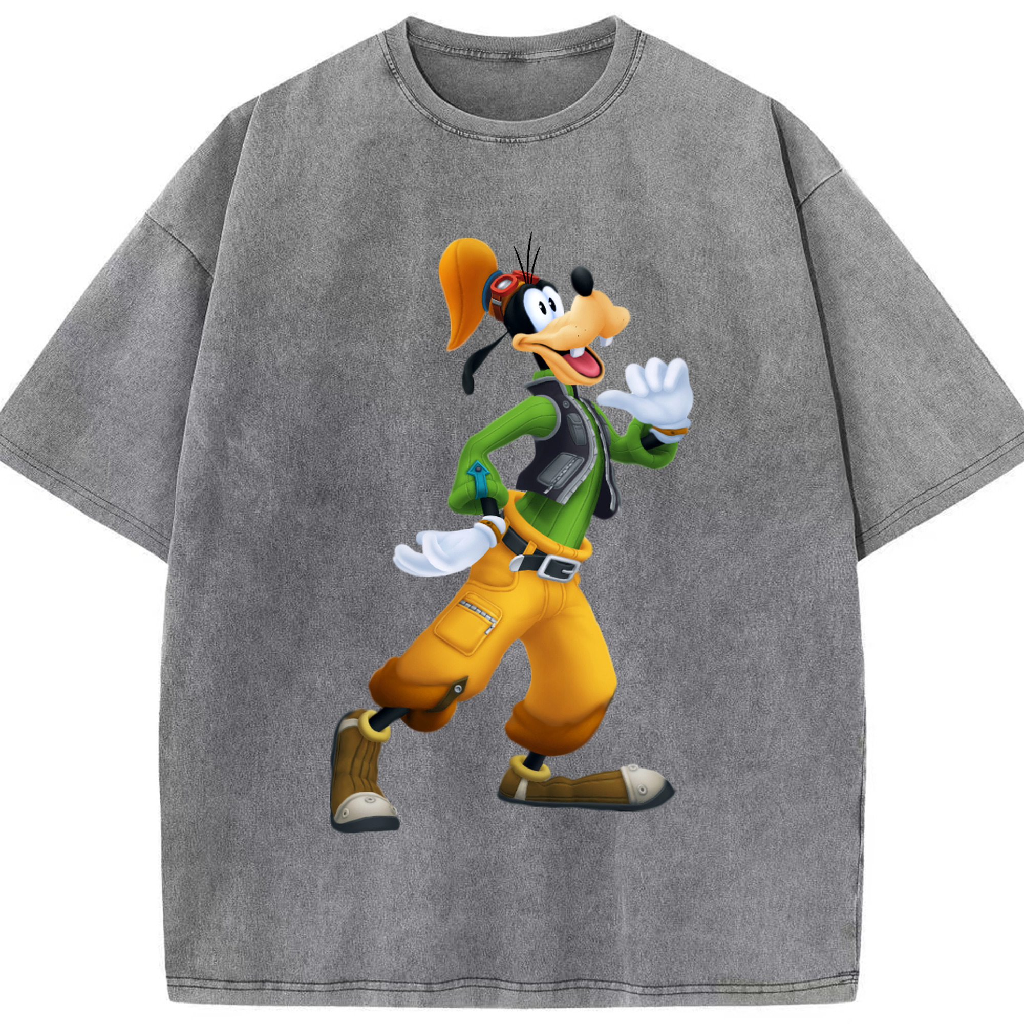 （画像用） ミッキーマウス Mickey Mouse 綿100% ヴィンテージ風 半袖Tシャツ（フロントプリント）