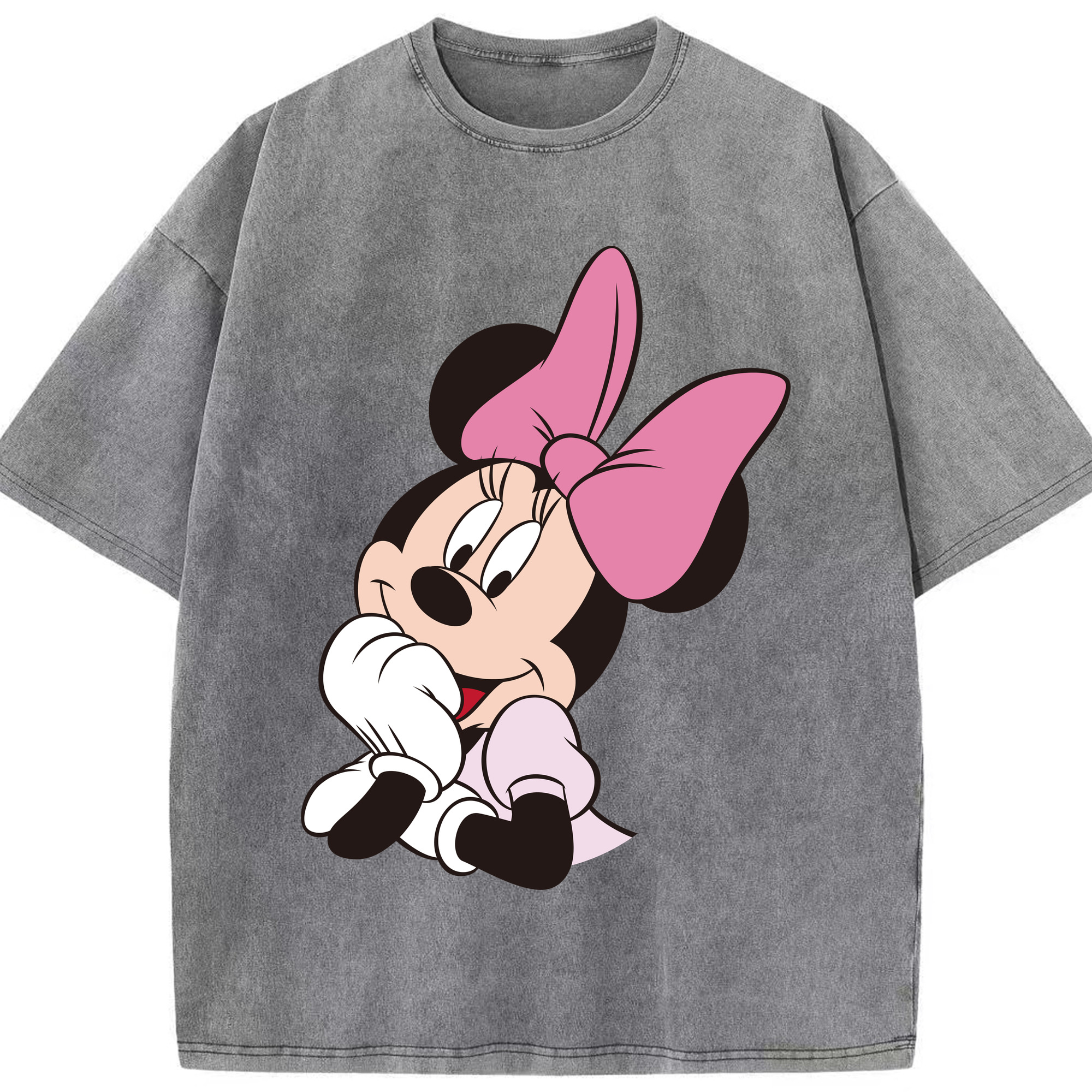 （画像用） ミッキーマウス Mickey Mouse 綿100% ヴィンテージ風 半袖Tシャツ（フロントプリント）