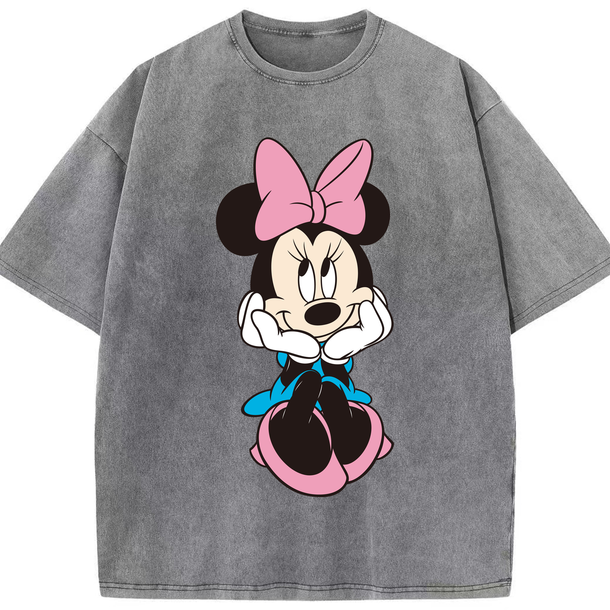 （画像用） ミッキーマウス Mickey Mouse 綿100% ヴィンテージ風 半袖Tシャツ（フロントプリント）