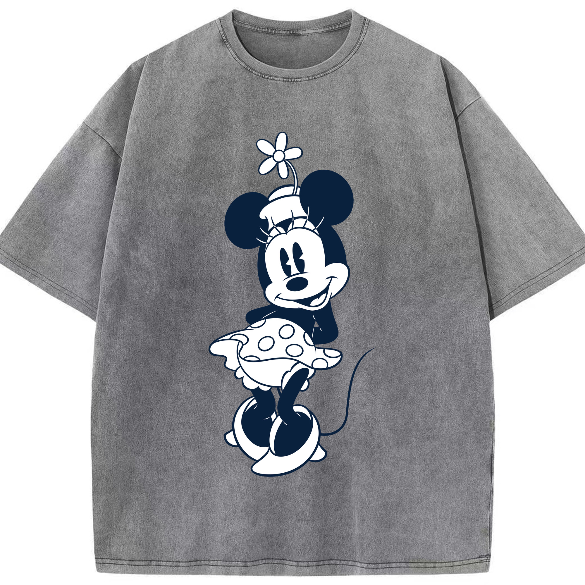 （画像用） ミッキーマウス Mickey Mouse 綿100% ヴィンテージ風 半袖Tシャツ（フロントプリント）