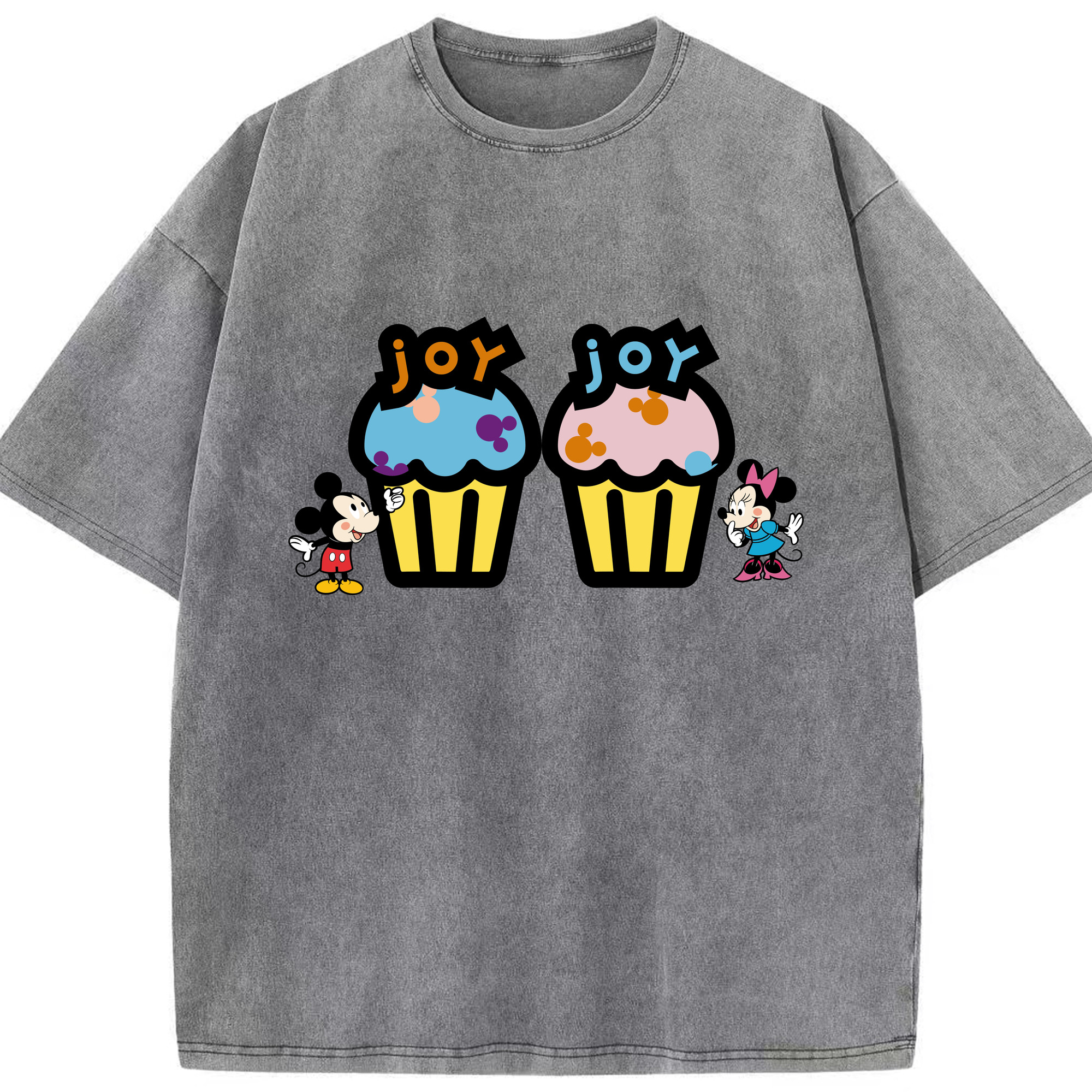（画像用） ミッキーマウス Mickey Mouse 綿100% ヴィンテージ風 半袖Tシャツ（フロントプリント）