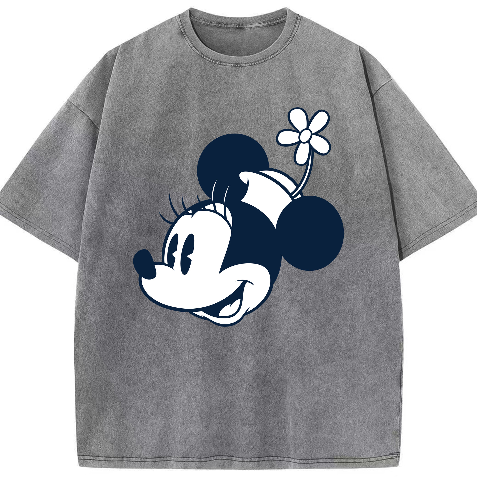 （画像用） ミッキーマウス Mickey Mouse 綿100% ヴィンテージ風 半袖Tシャツ（フロントプリント）