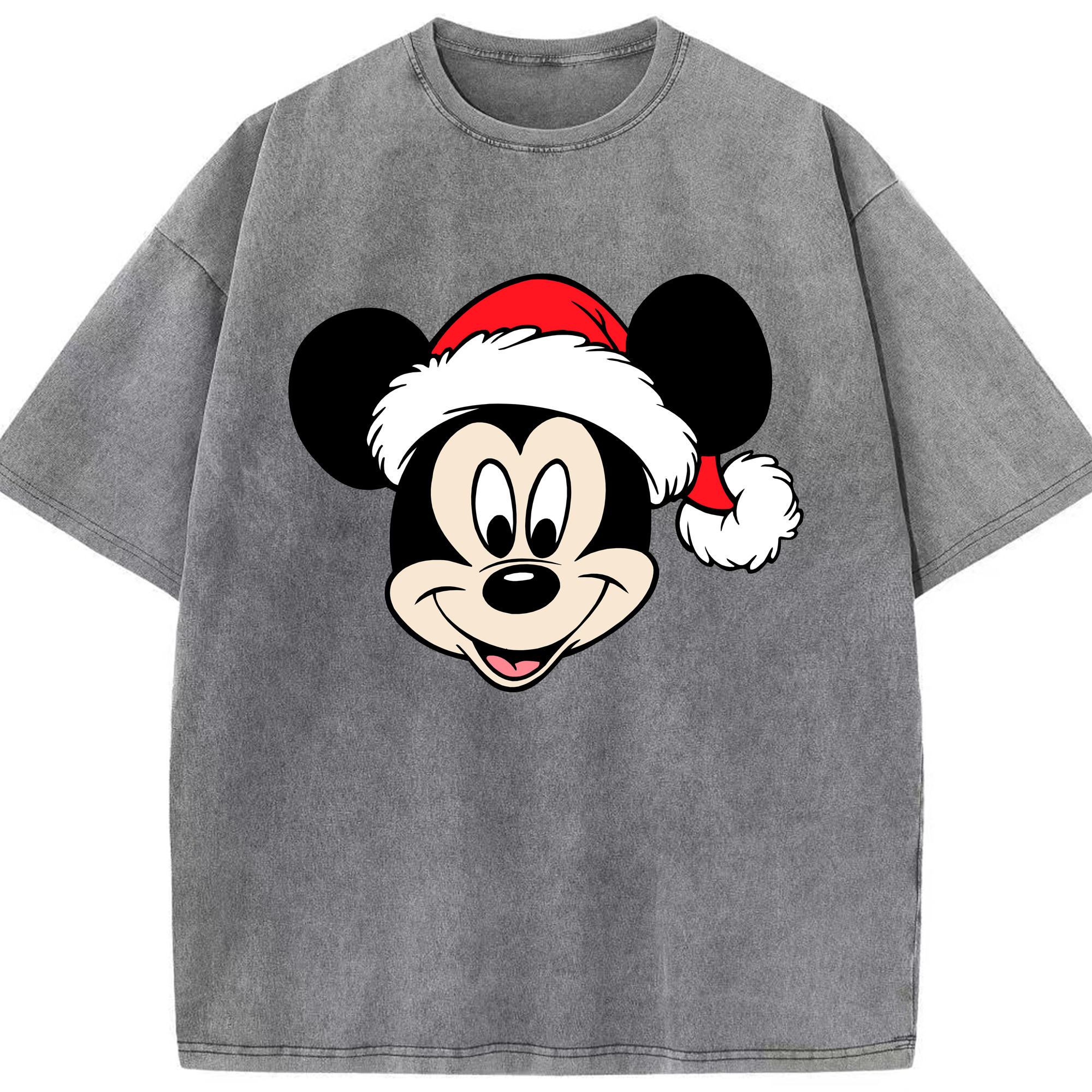（画像用） ミッキーマウス Mickey Mouse 綿100% ヴィンテージ風 半袖Tシャツ（フロントプリント）