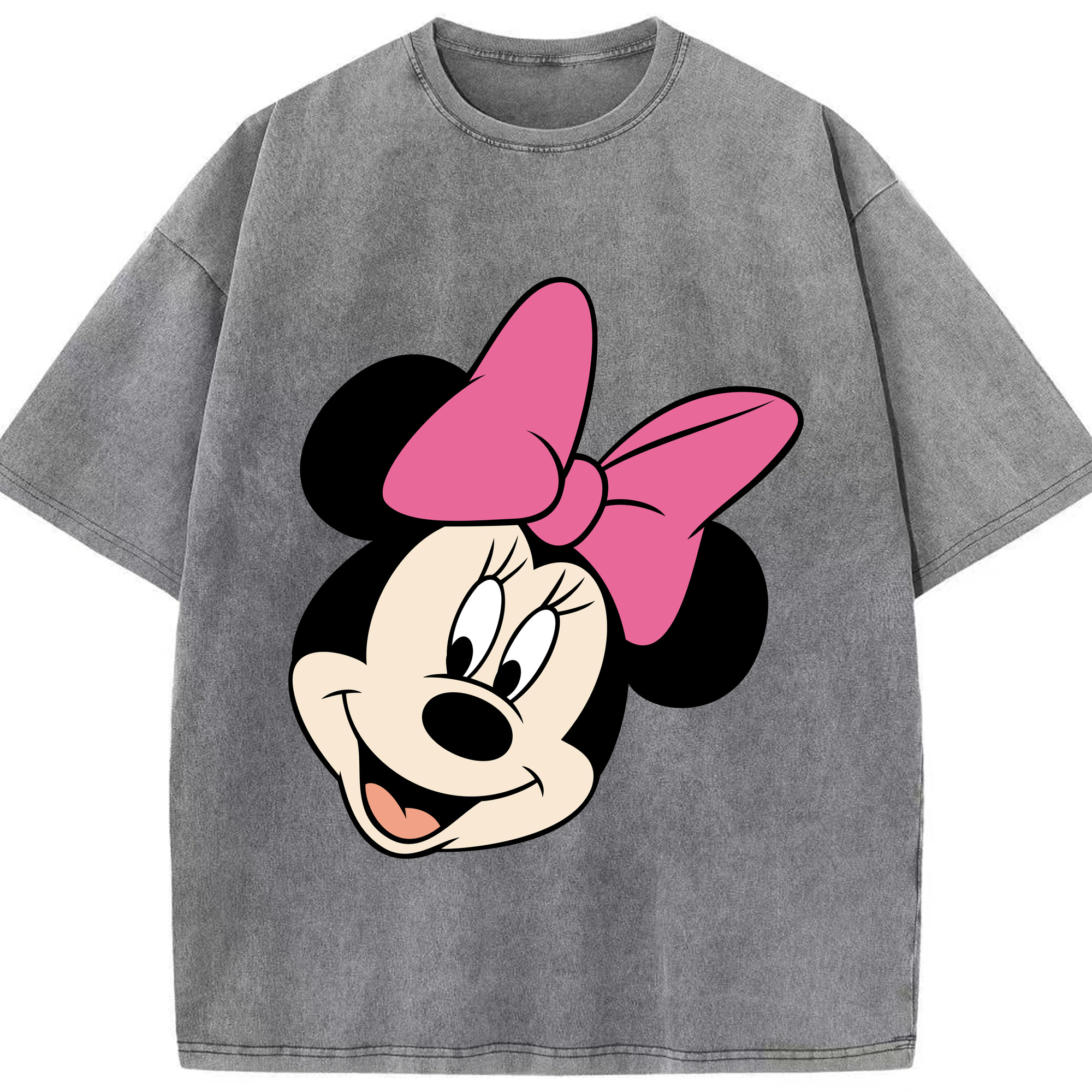（画像用） ミッキーマウス Mickey Mouse 綿100% ヴィンテージ風 半袖Tシャツ（フロントプリント）