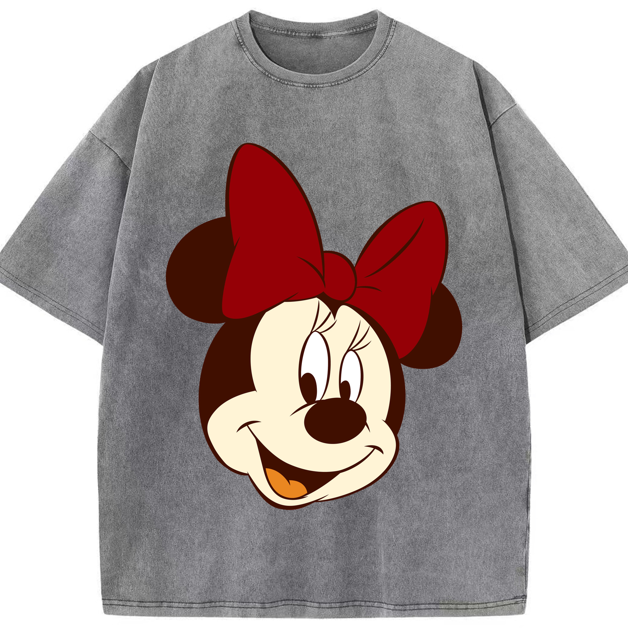（画像用） ミッキーマウス Mickey Mouse 綿100% ヴィンテージ風 半袖Tシャツ（フロントプリント）