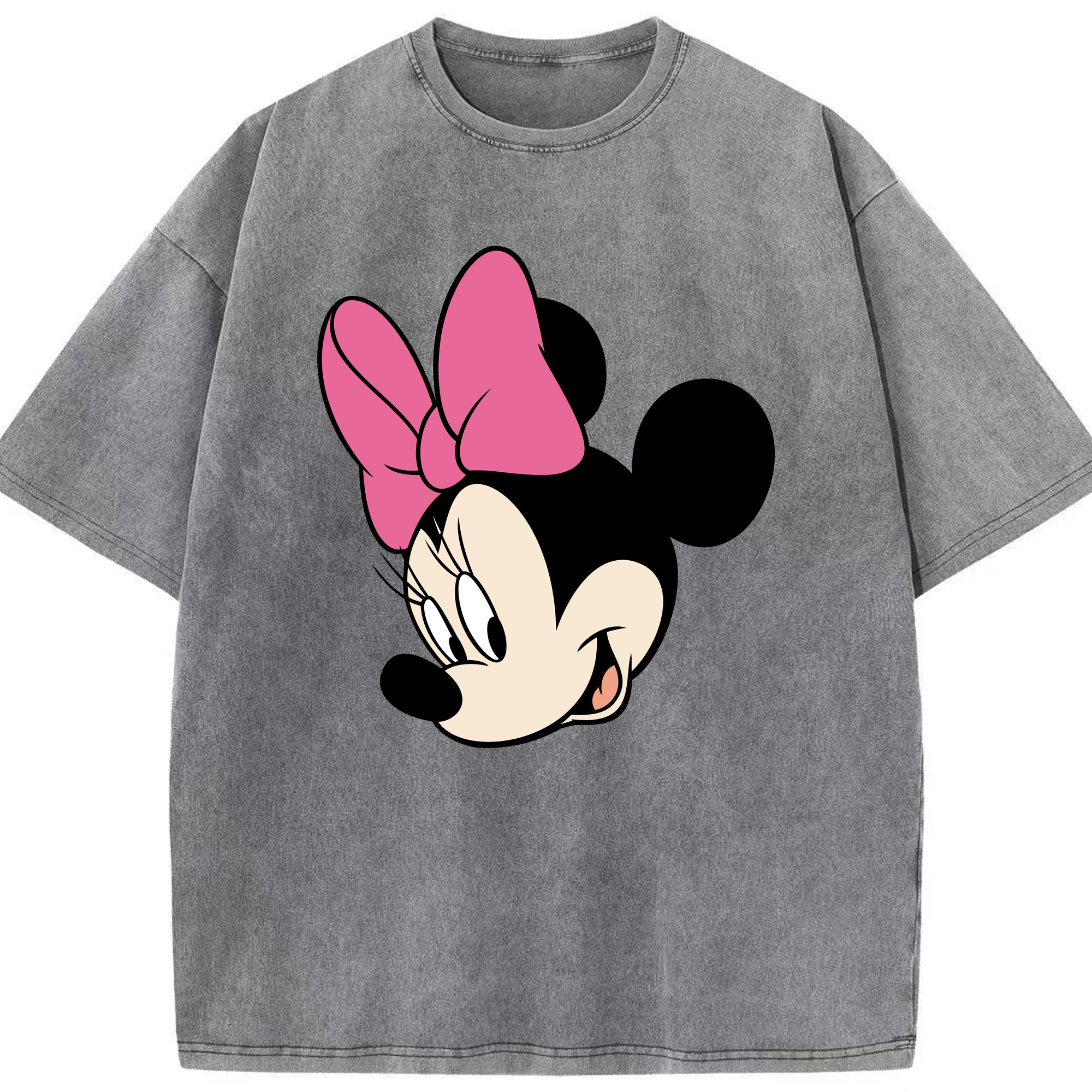 （画像用） ミッキーマウス Mickey Mouse 綿100% ヴィンテージ風 半袖Tシャツ（フロントプリント）