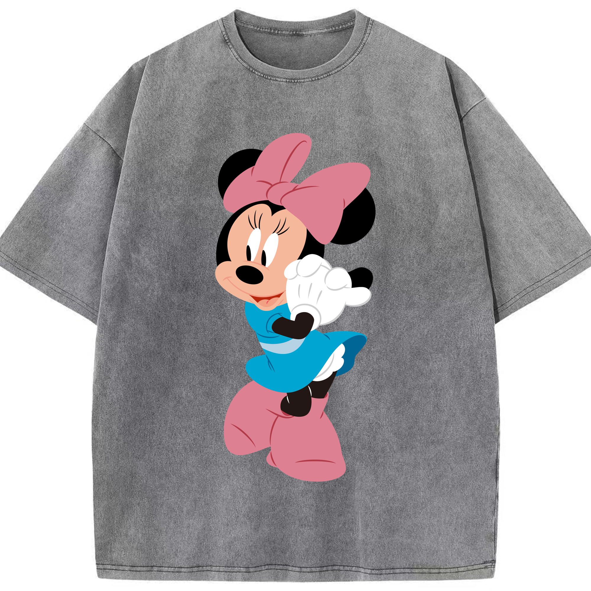 （画像用） ミッキーマウス Mickey Mouse 綿100% ヴィンテージ風 半袖Tシャツ（フロントプリント）