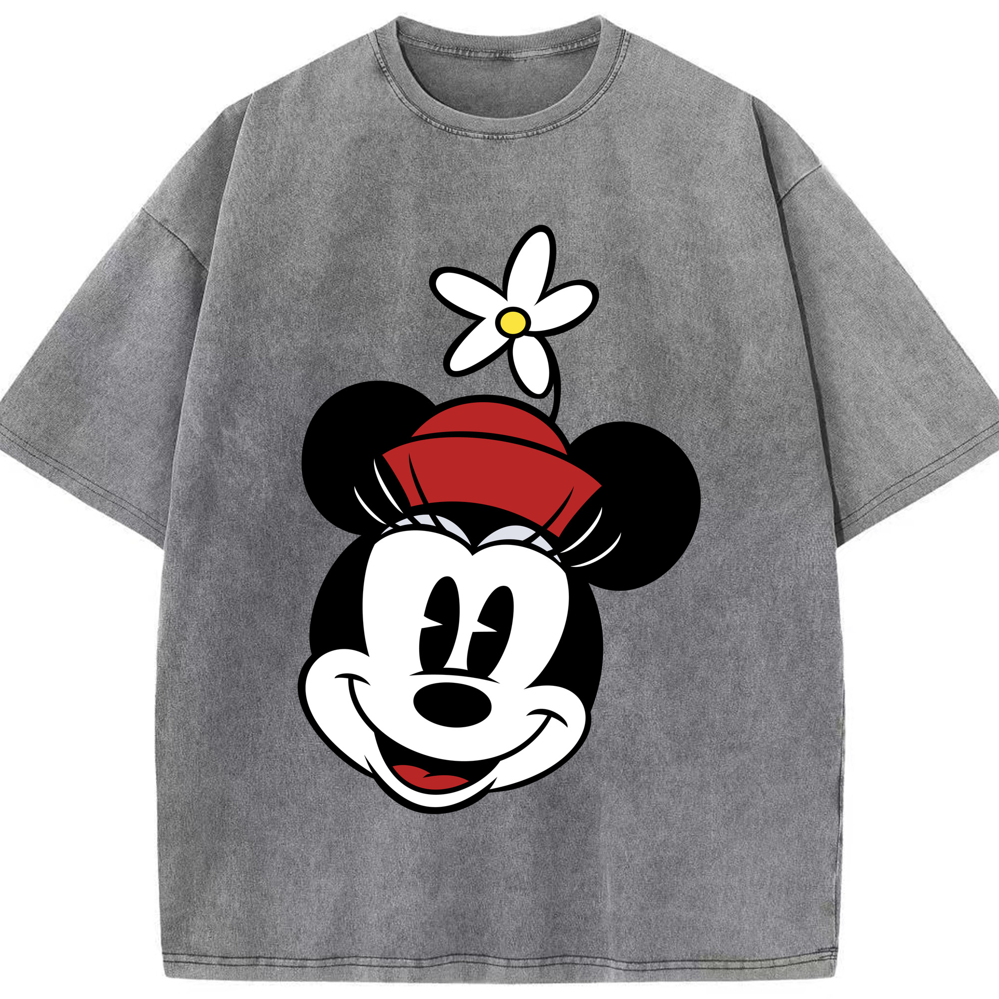 （画像用） ミッキーマウス Mickey Mouse 綿100% ヴィンテージ風 半袖Tシャツ（フロントプリント）