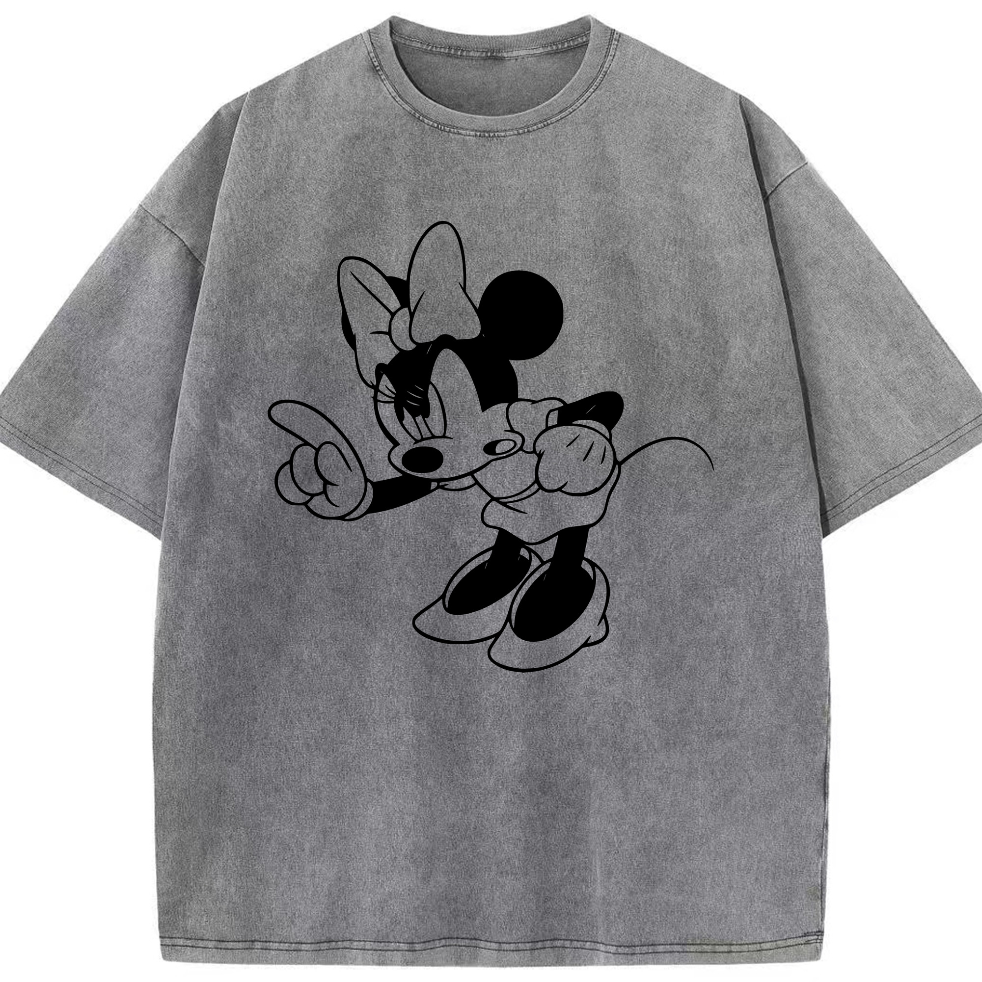 （画像用） ミッキーマウス Mickey Mouse 綿100% ヴィンテージ風 半袖Tシャツ（フロントプリント）