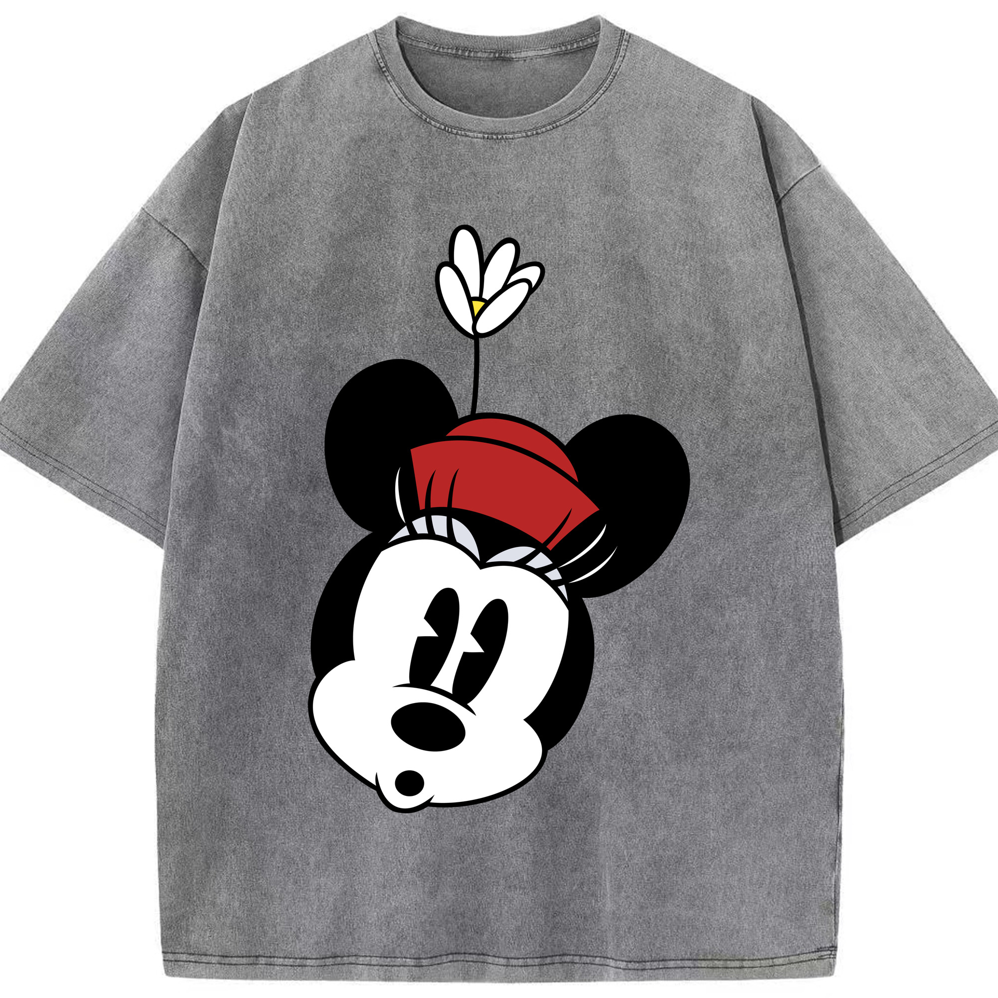 （画像用） ミッキーマウス Mickey Mouse 綿100% ヴィンテージ風 半袖Tシャツ（フロントプリント）
