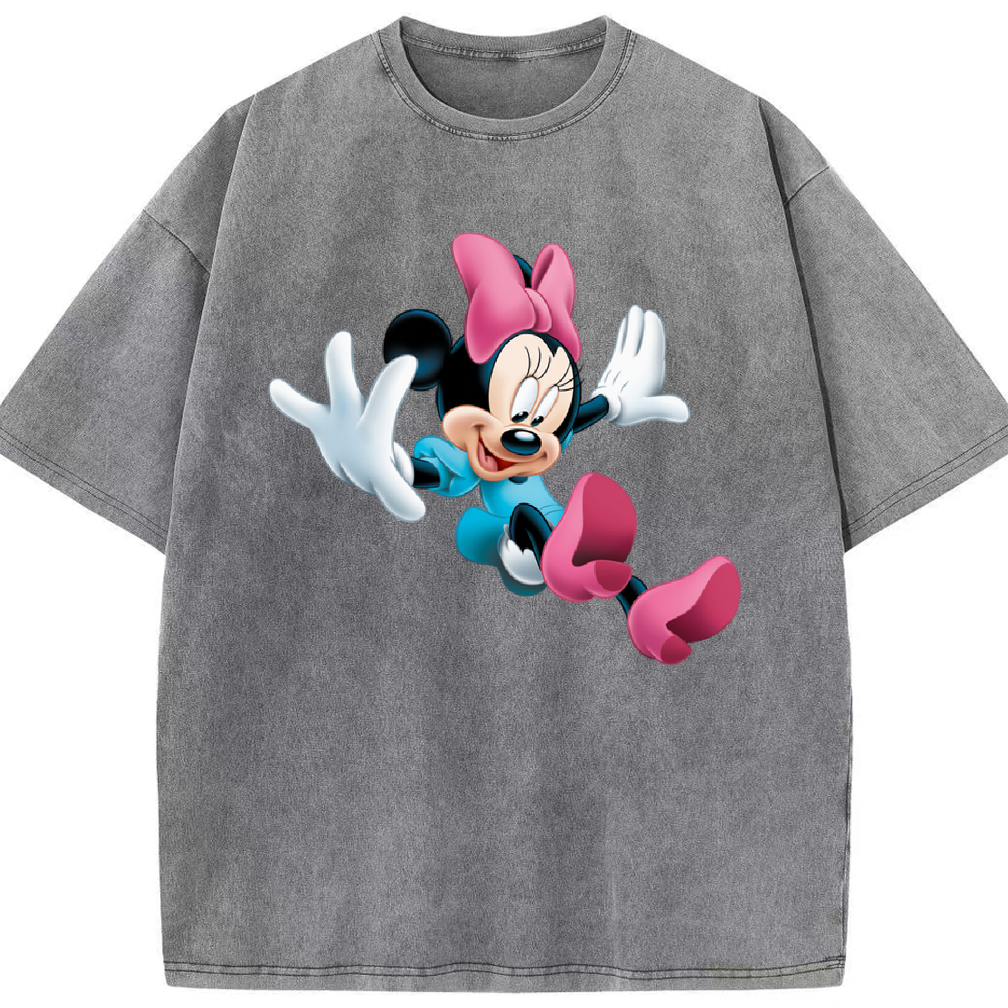（画像用） ミッキーマウス Mickey Mouse 綿100% ヴィンテージ風 半袖Tシャツ（フロントプリント）