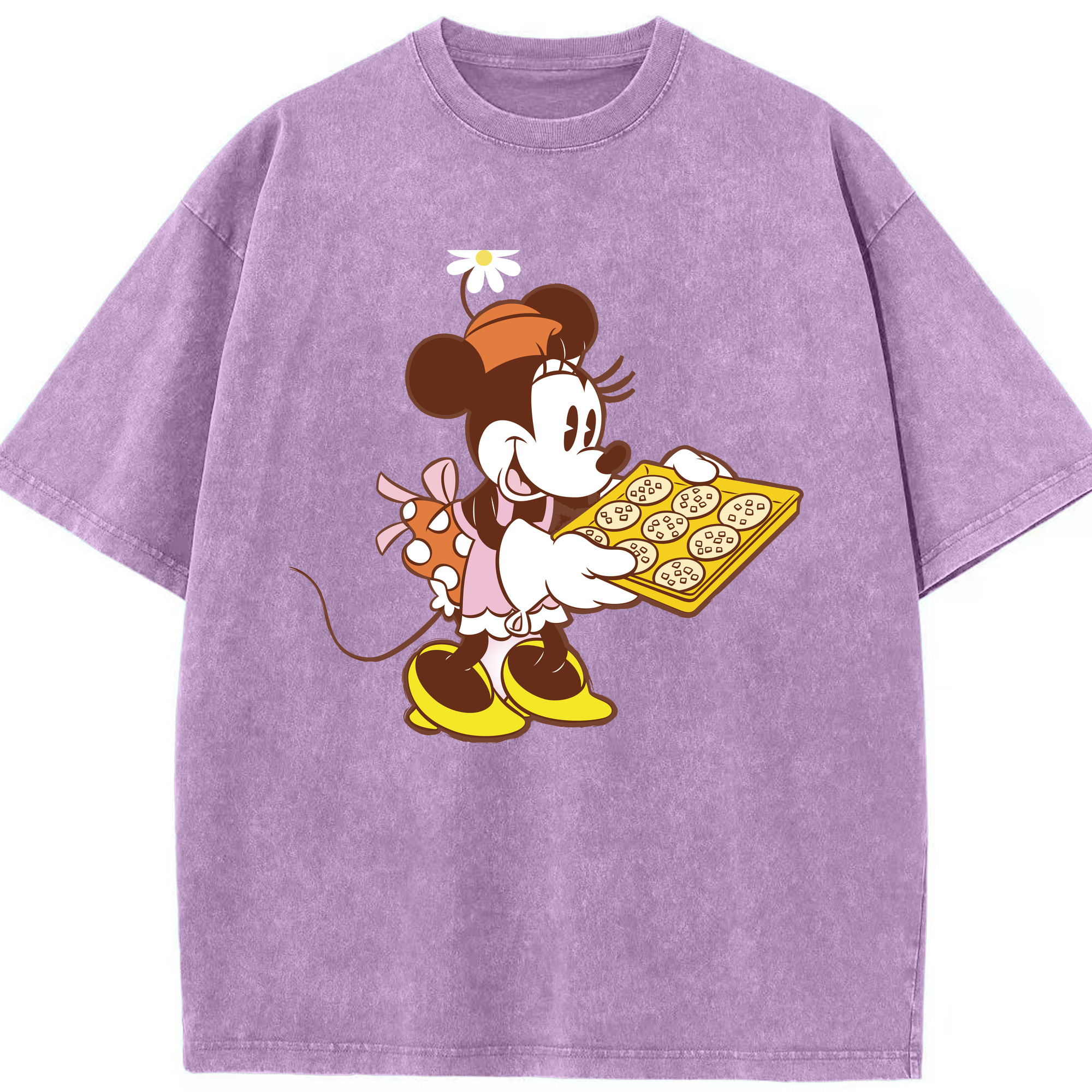 （画像用） ミッキーマウス Mickey Mouse 綿100% ヴィンテージ風 半袖Tシャツ（フロントプリント）