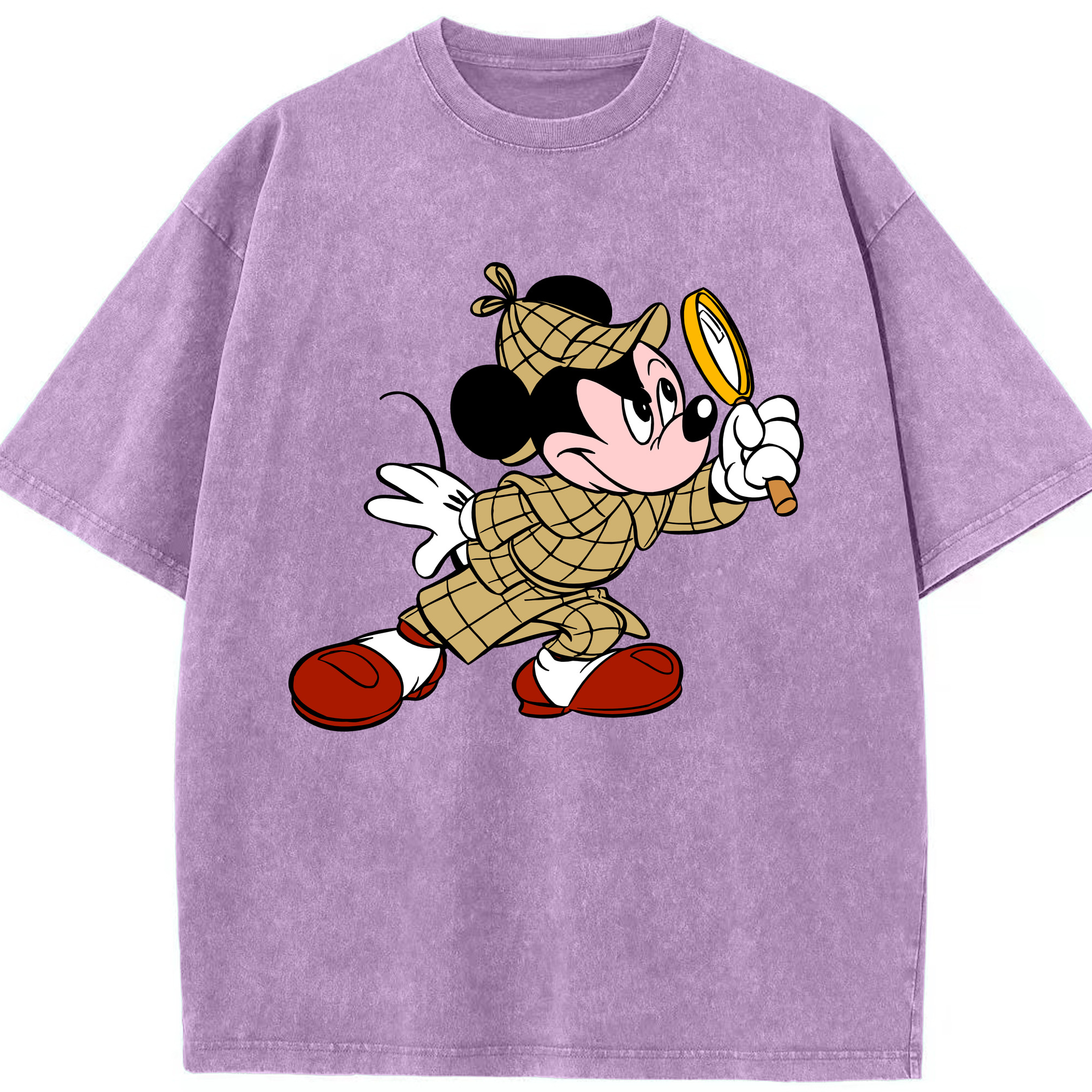 （画像用） ミッキーマウス Mickey Mouse 綿100% ヴィンテージ風 半袖Tシャツ（フロントプリント）