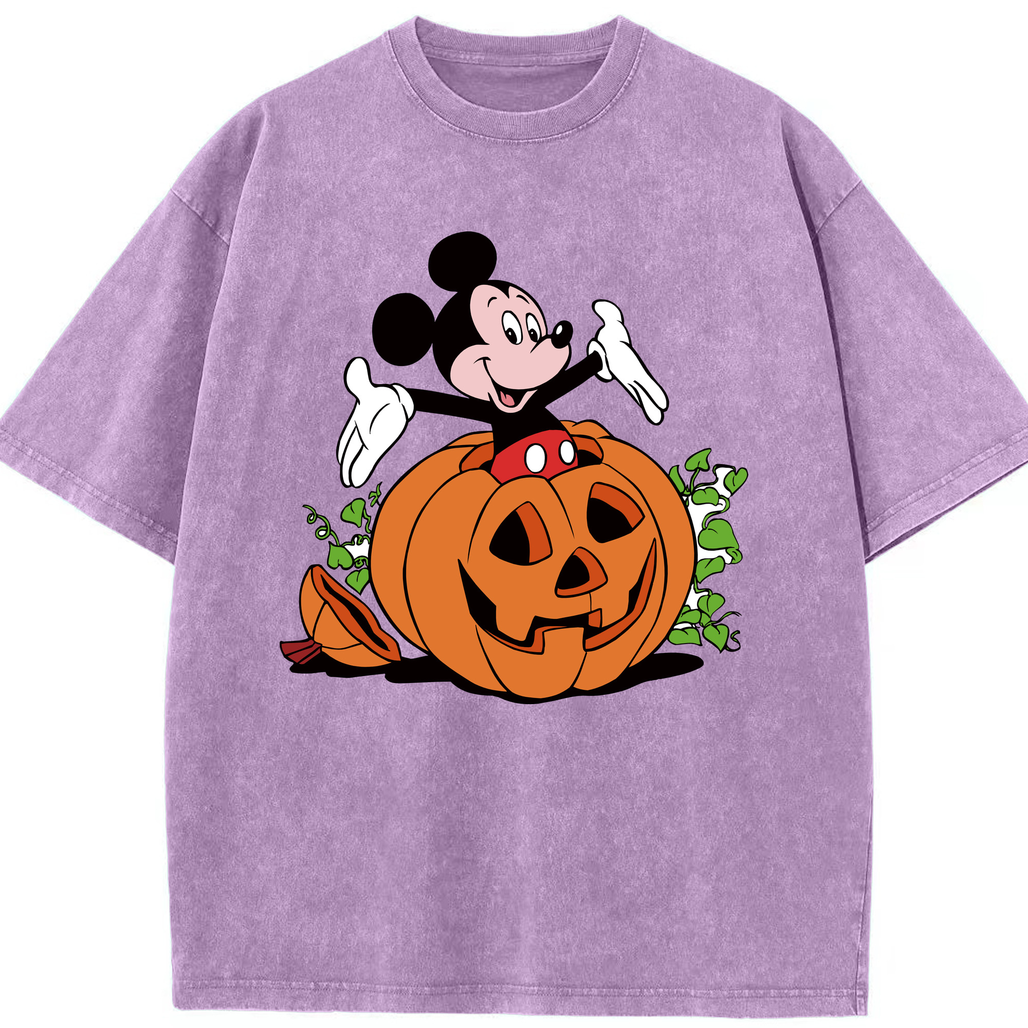 （画像用） ミッキーマウス Mickey Mouse 綿100% ヴィンテージ風 半袖Tシャツ（フロントプリント）