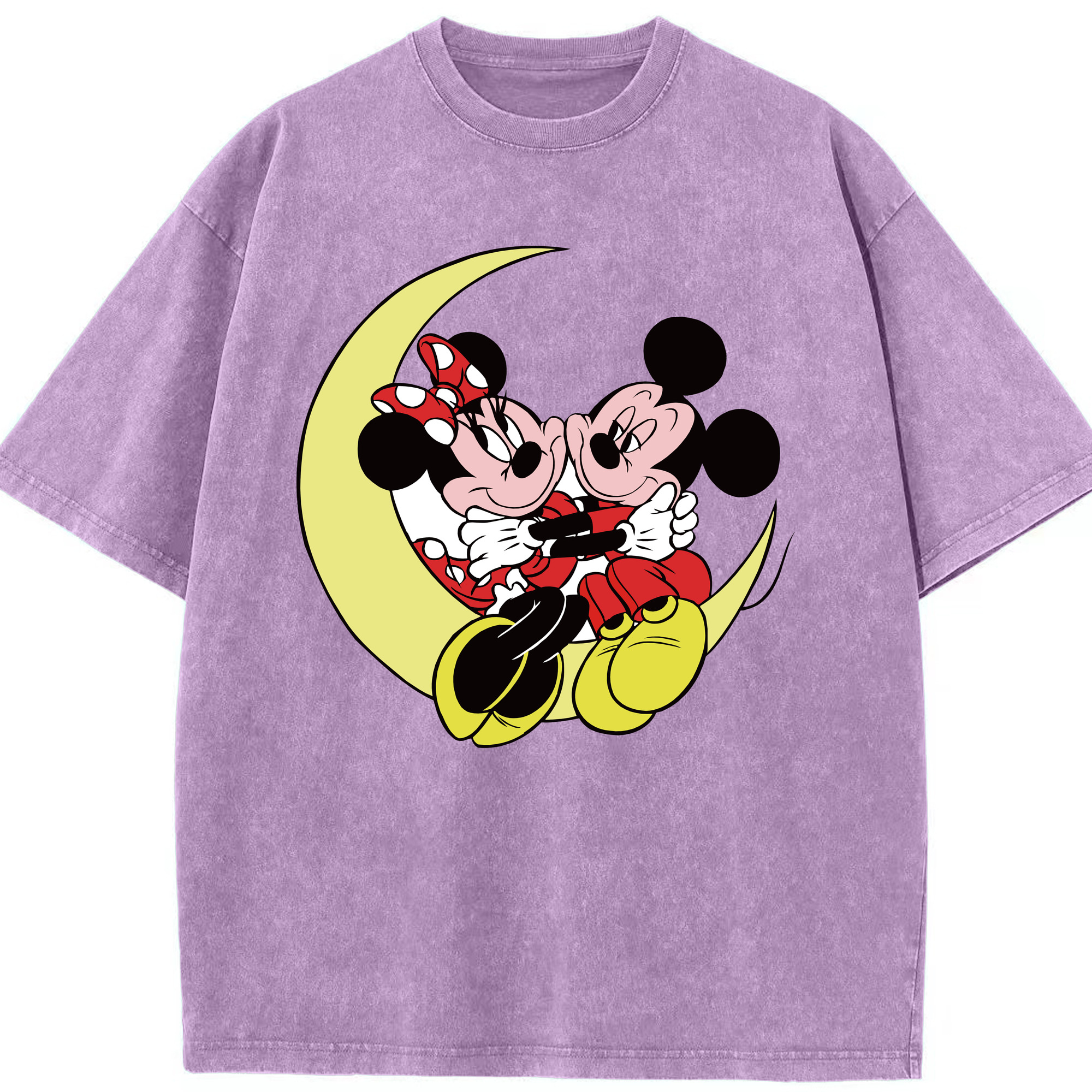 ミッキーマウス Mickey Mouse 綿100% ヴィンテージ風 半袖Tシャツ（フロントプリント）