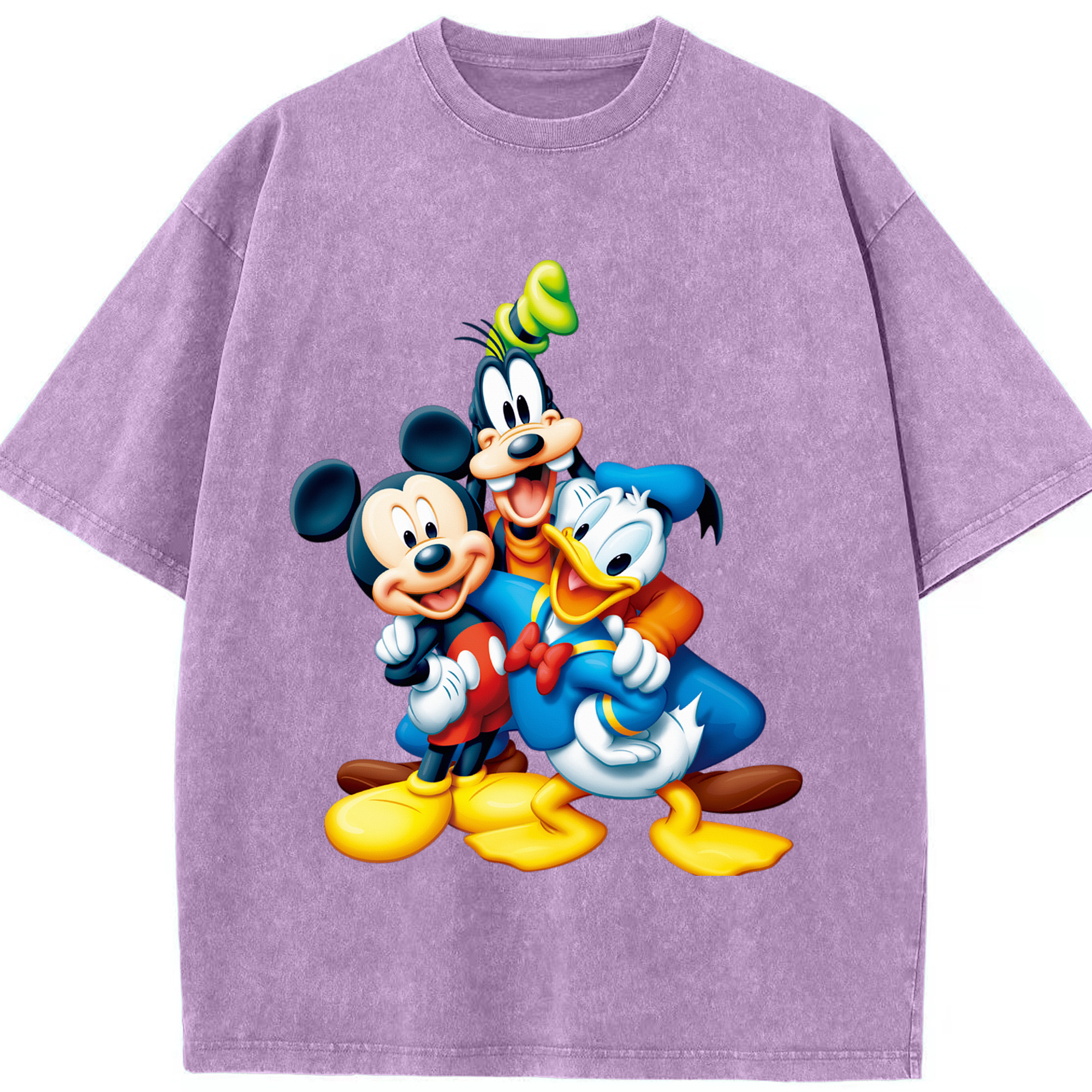 （画像用） ミッキーマウス Mickey Mouse 綿100% ヴィンテージ風 半袖Tシャツ（フロントプリント）