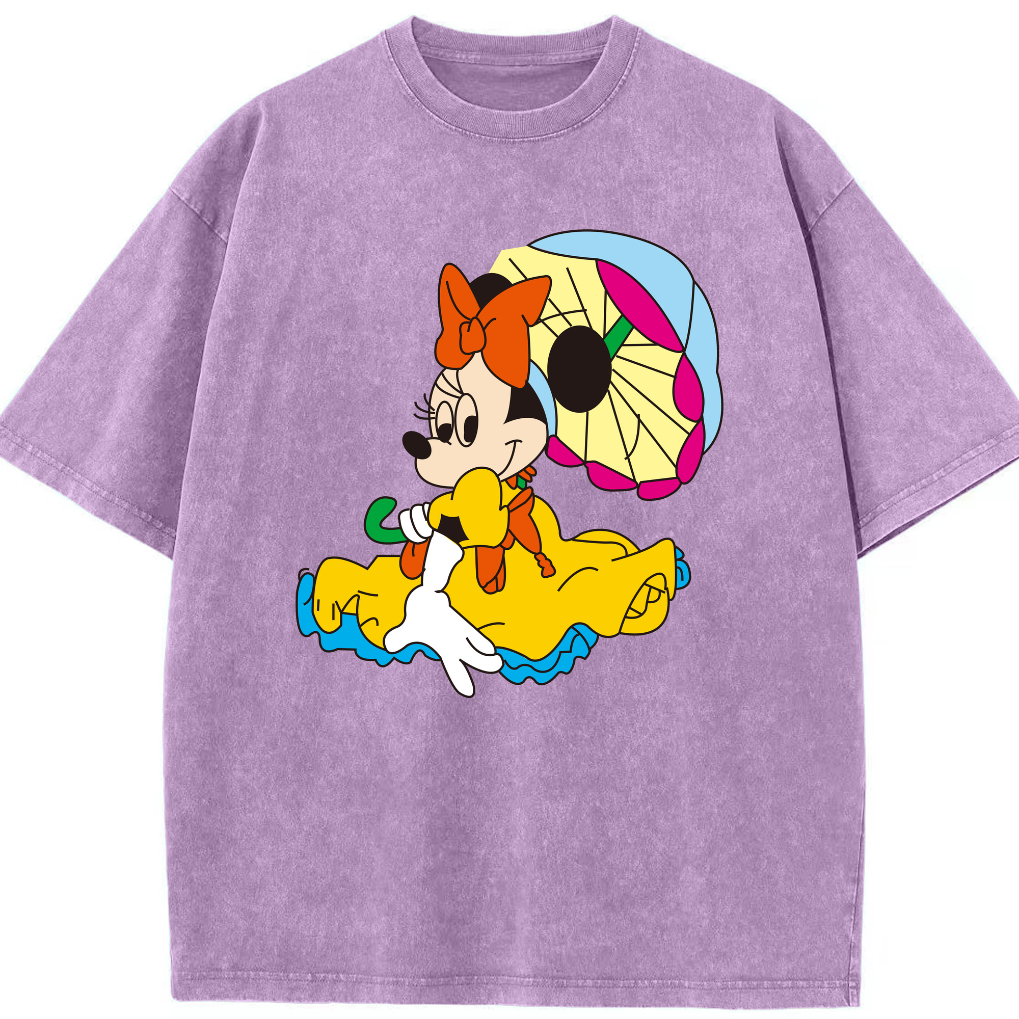 （画像用） ミッキーマウス Mickey Mouse 綿100% ヴィンテージ風 半袖Tシャツ（フロントプリント）