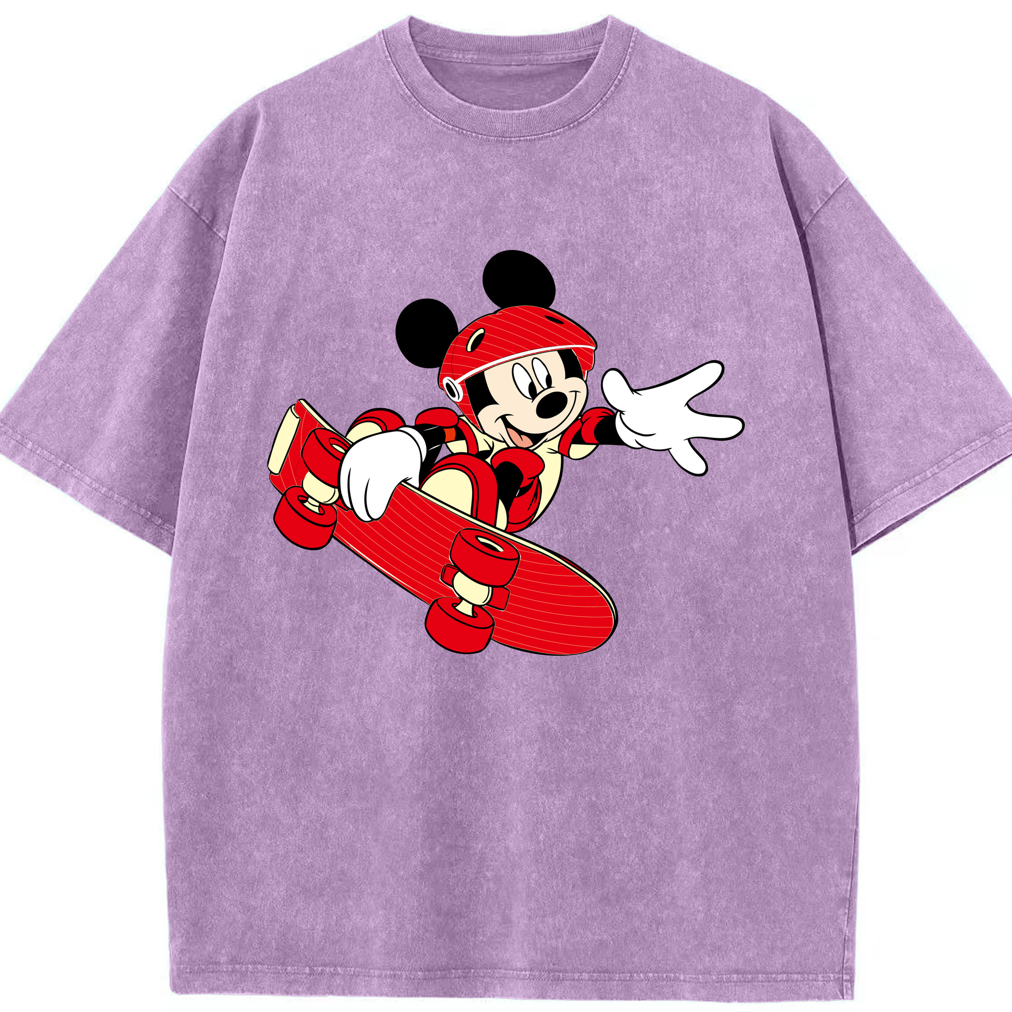 （画像用） ミッキーマウス Mickey Mouse 綿100% ヴィンテージ風 半袖Tシャツ（フロントプリント）