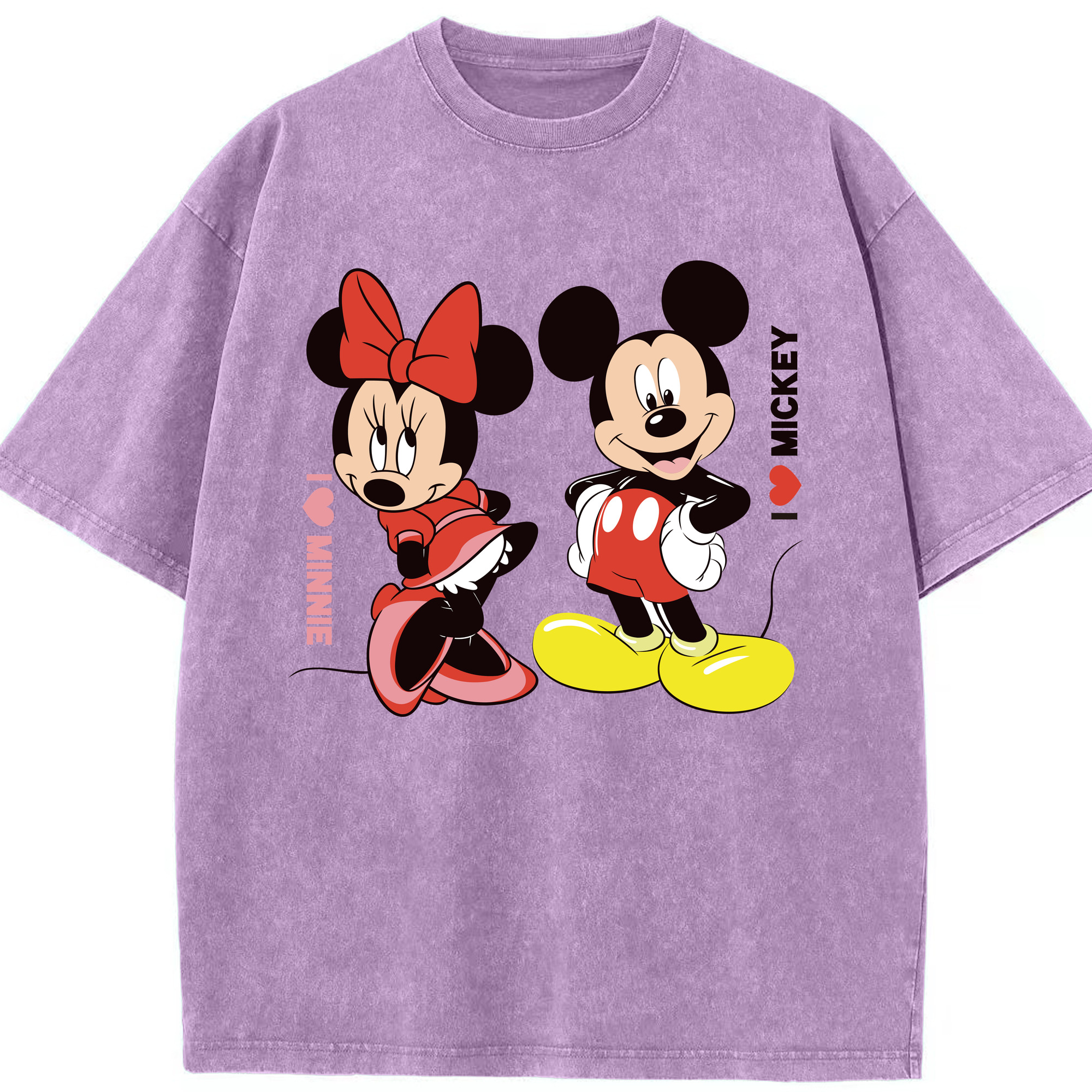 （画像用） ミッキーマウス Mickey Mouse 綿100% ヴィンテージ風 半袖Tシャツ（フロントプリント）