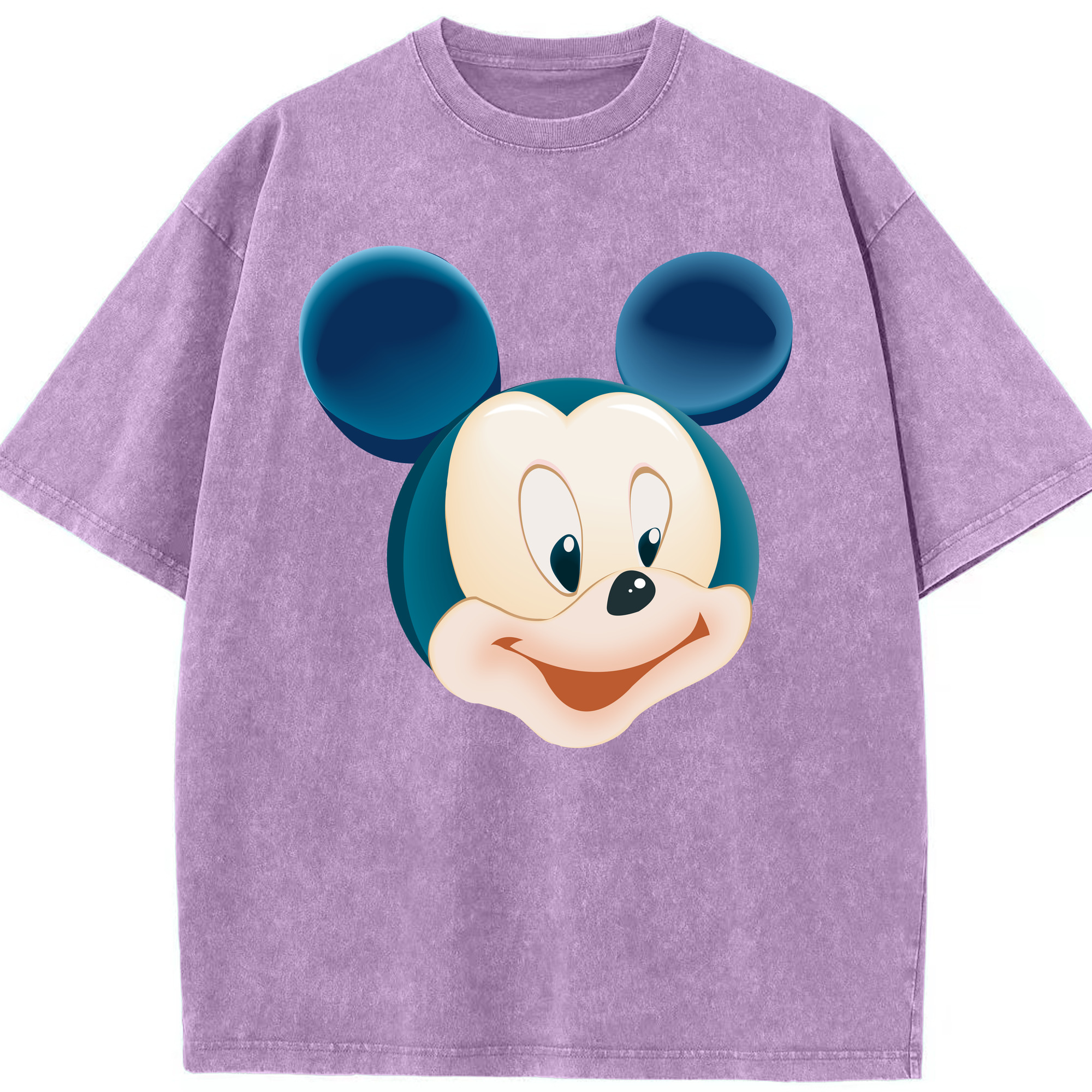 （画像用） ミッキーマウス Mickey Mouse 綿100% ヴィンテージ風 半袖Tシャツ（フロントプリント）