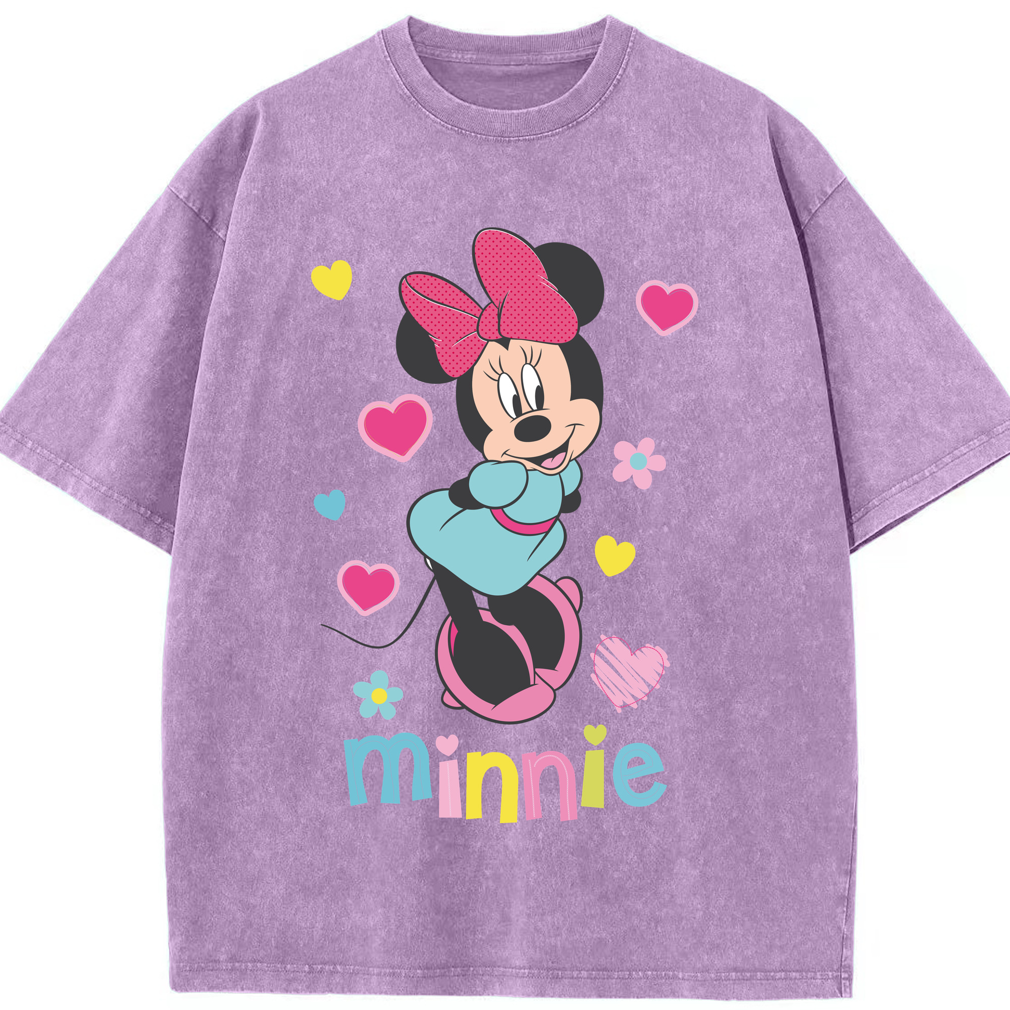 （画像用） ミッキーマウス Mickey Mouse 綿100% ヴィンテージ風 半袖Tシャツ（フロントプリント）