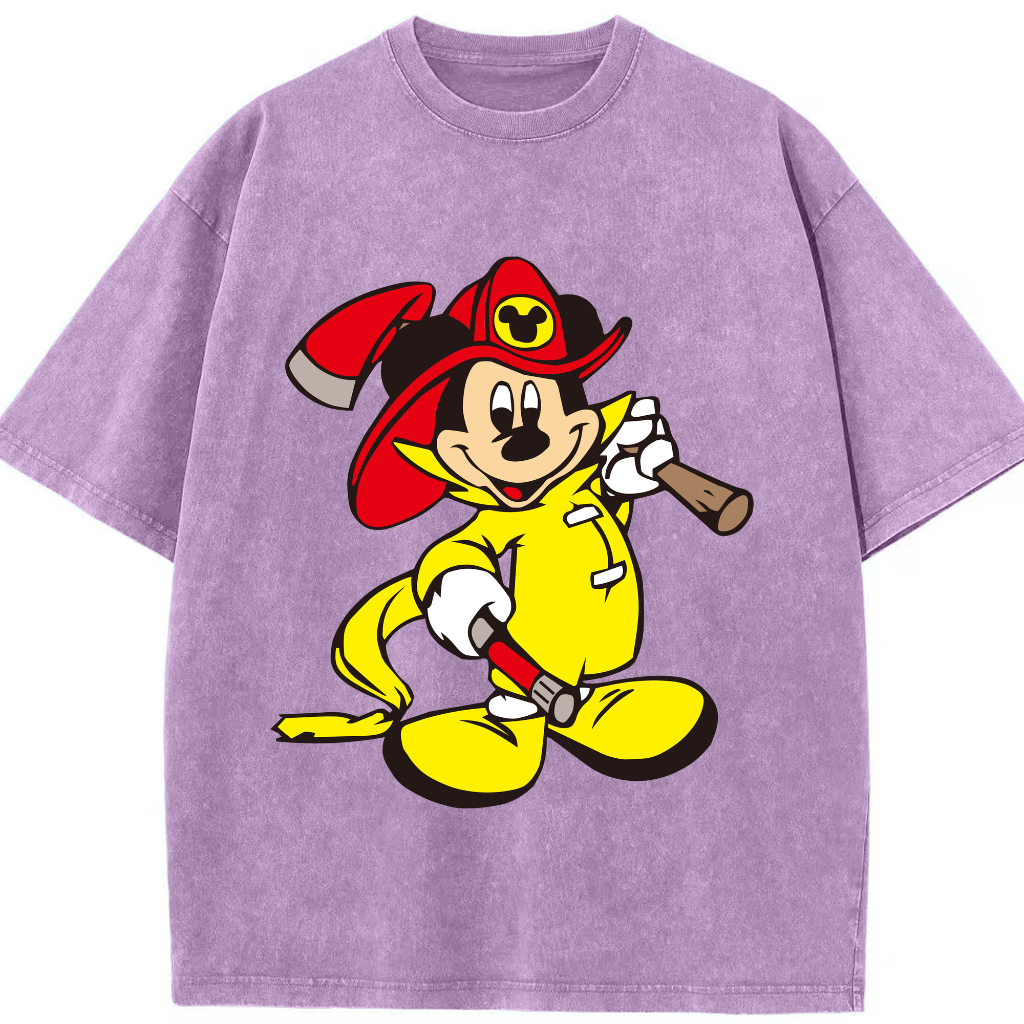 （画像用） ミッキーマウス Mickey Mouse 綿100% ヴィンテージ風 半袖Tシャツ（フロントプリント）