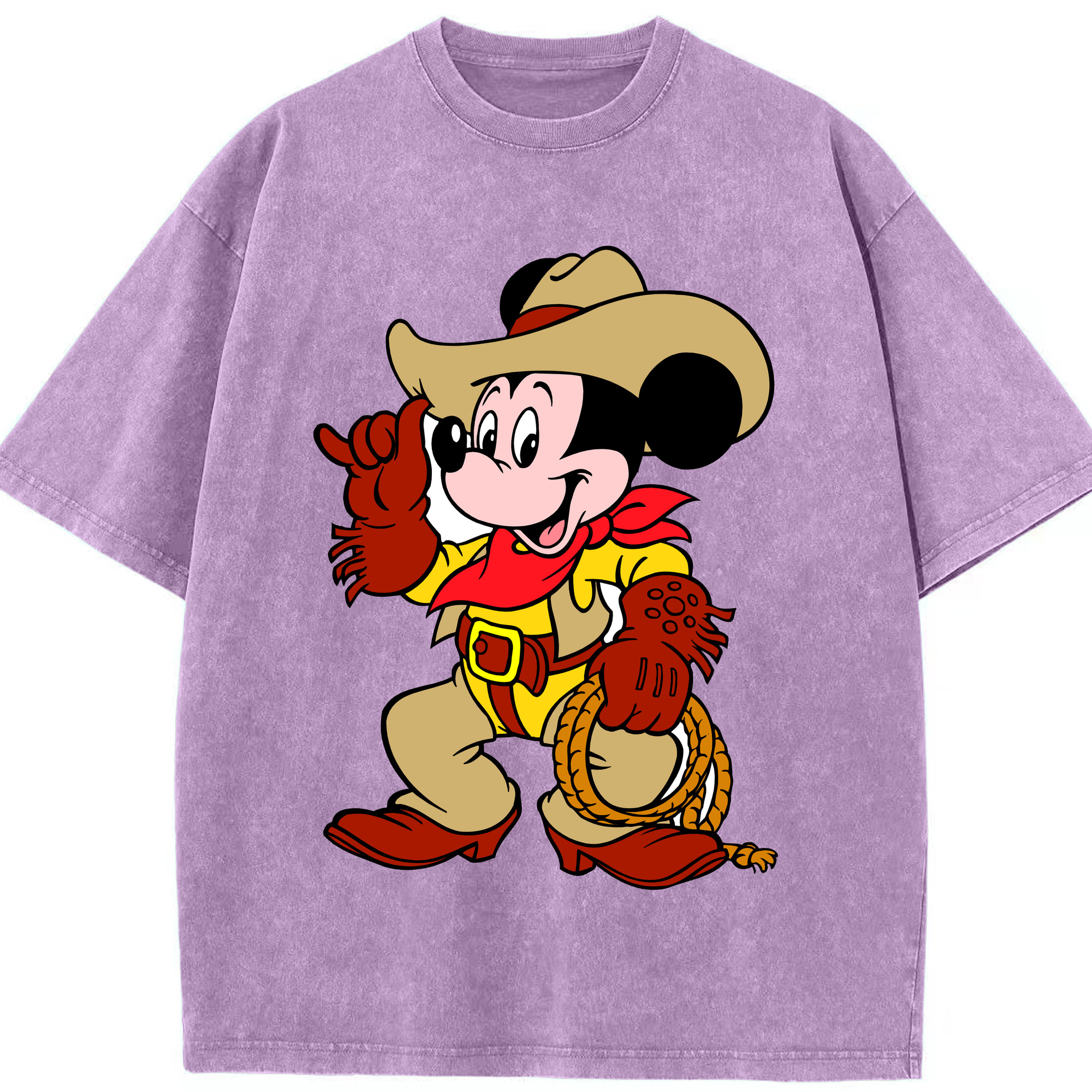 （画像用） ミッキーマウス Mickey Mouse 綿100% ヴィンテージ風 半袖Tシャツ（フロントプリント）