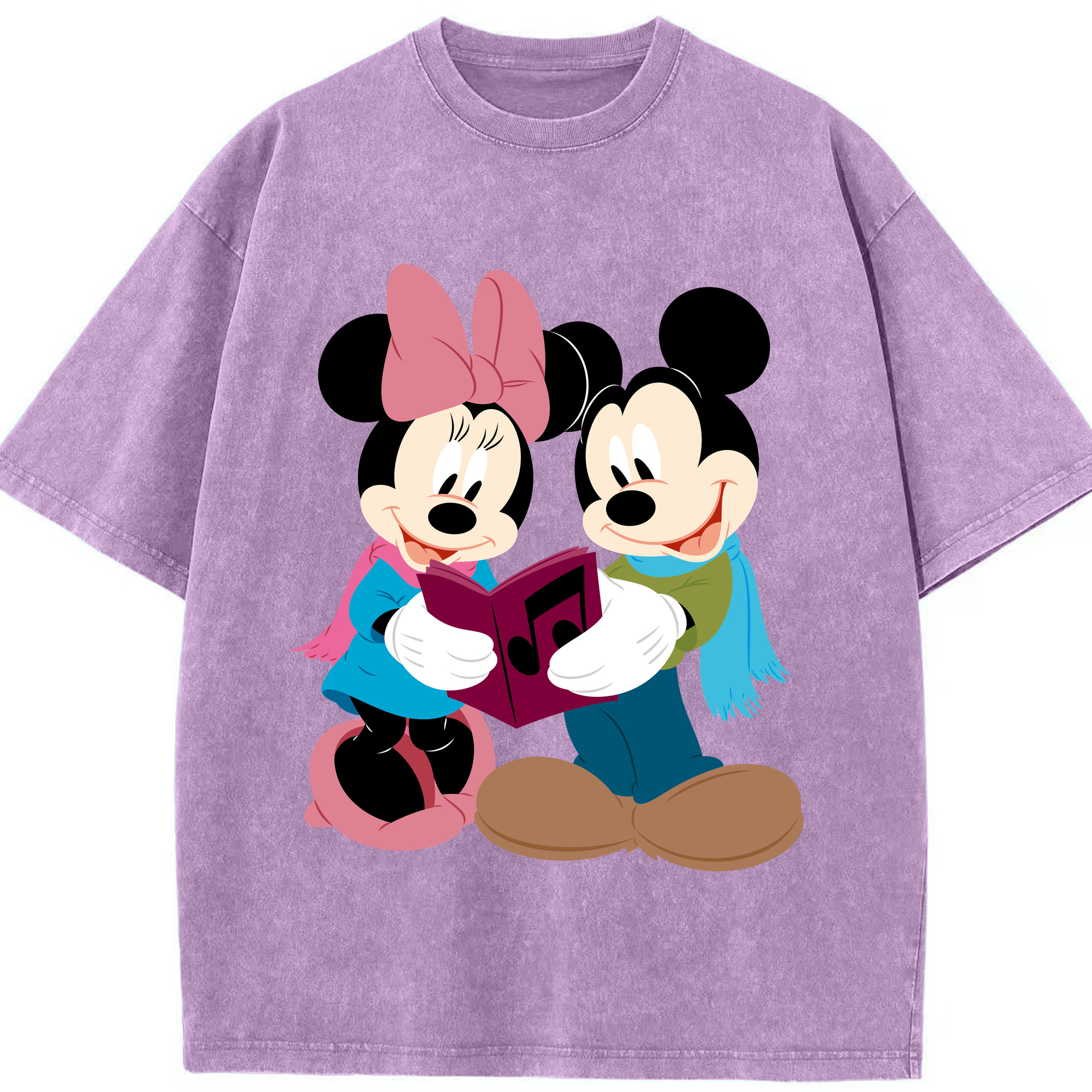 （画像用） ミッキーマウス Mickey Mouse 綿100% ヴィンテージ風 半袖Tシャツ（フロントプリント）