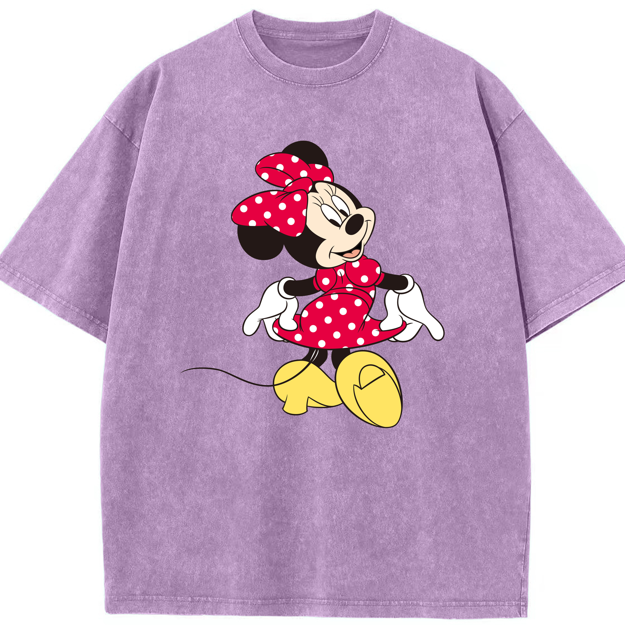 （画像用） ミッキーマウス Mickey Mouse 綿100% ヴィンテージ風 半袖Tシャツ（フロントプリント）