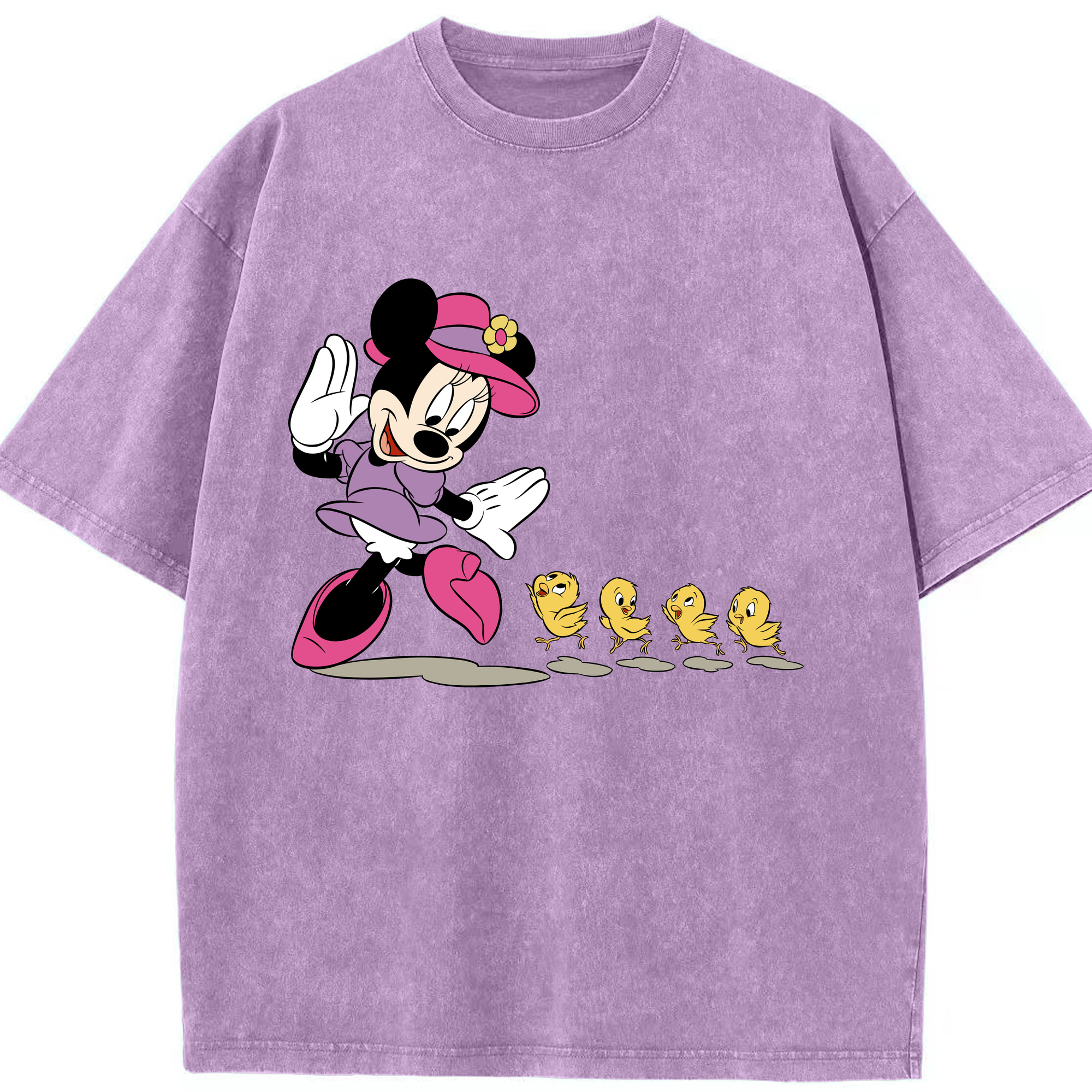 （画像用） ミッキーマウス Mickey Mouse 綿100% ヴィンテージ風 半袖Tシャツ（フロントプリント）