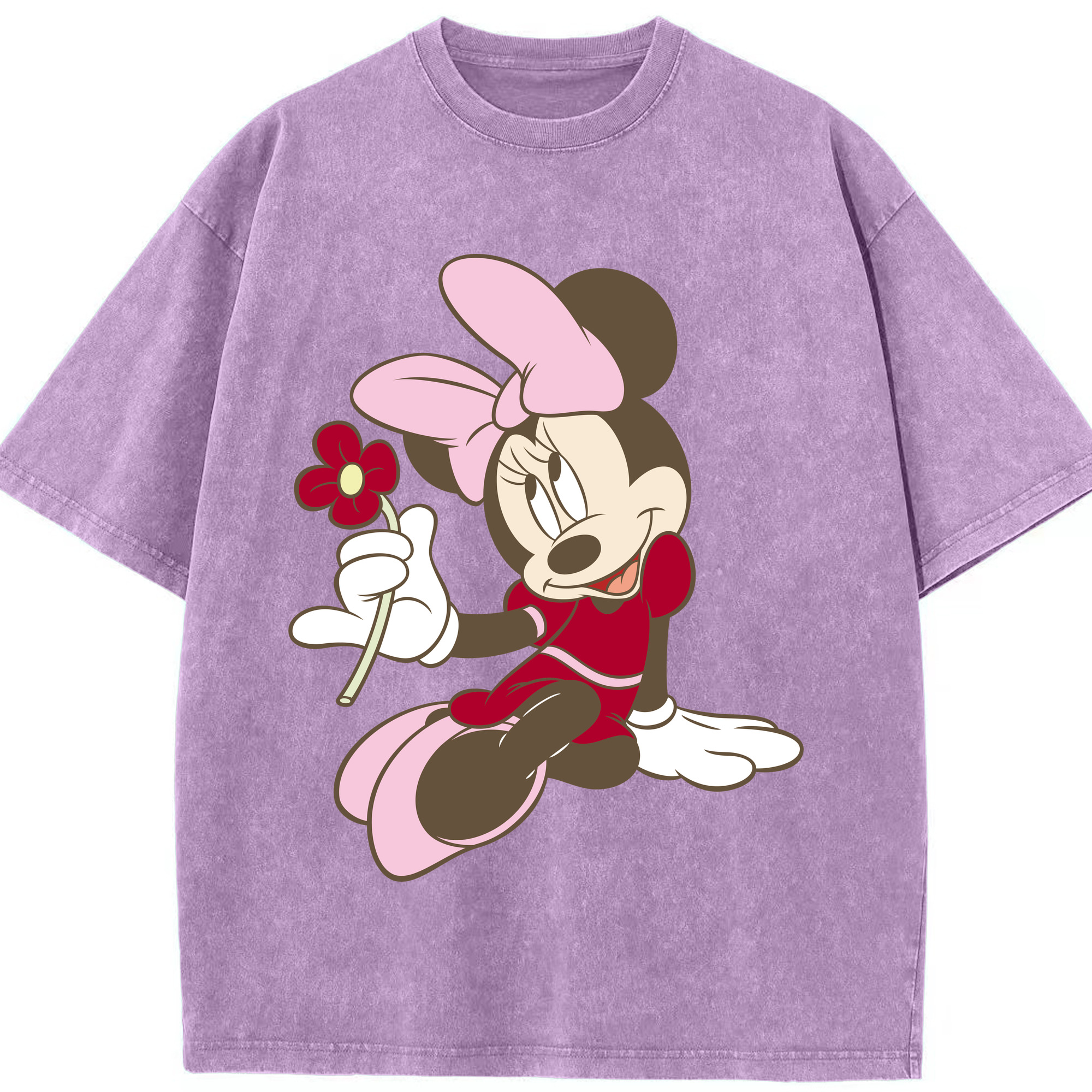 （画像用） ミッキーマウス Mickey Mouse 綿100% ヴィンテージ風 半袖Tシャツ（フロントプリント）