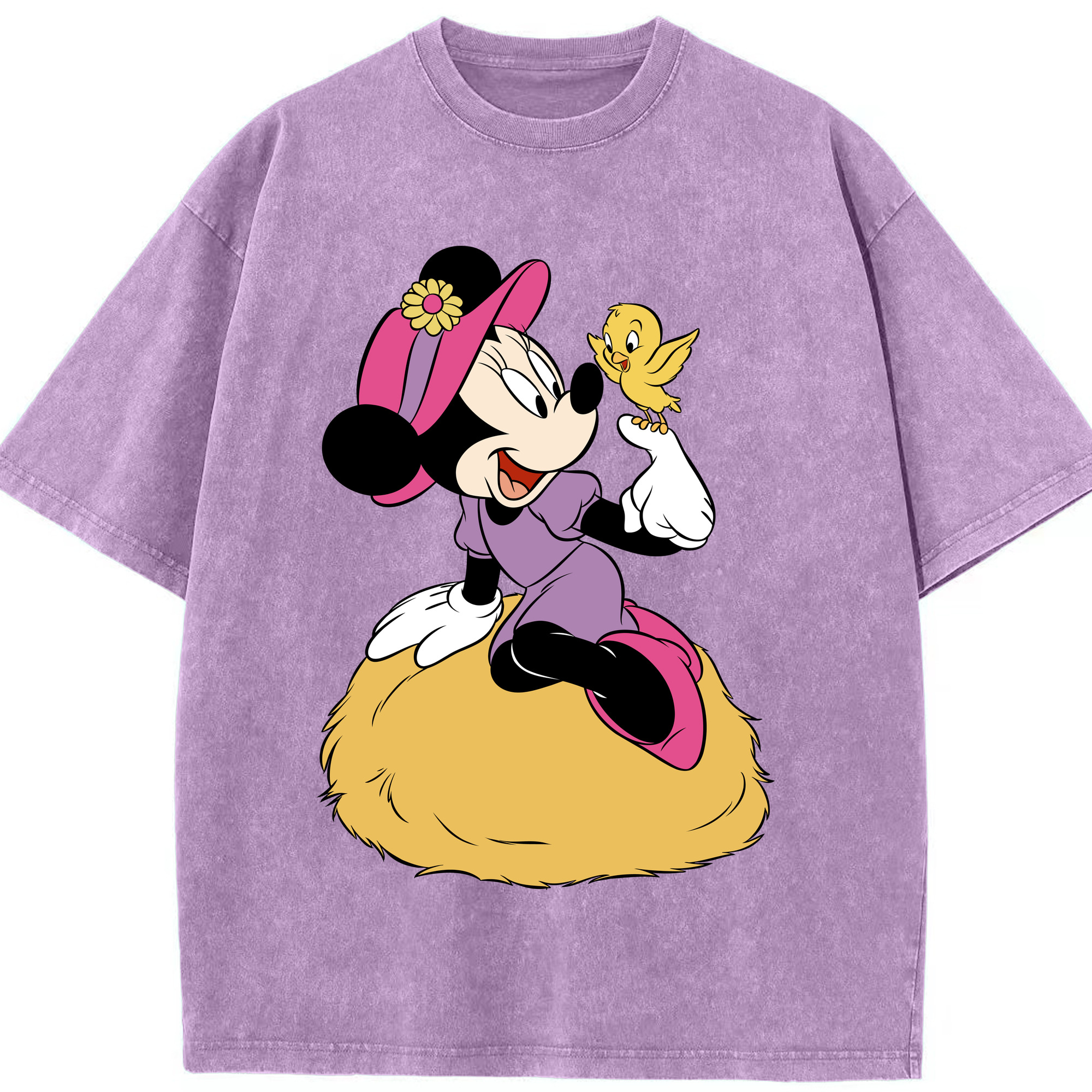 （画像用） ミッキーマウス Mickey Mouse 綿100% ヴィンテージ風 半袖Tシャツ（フロントプリント）