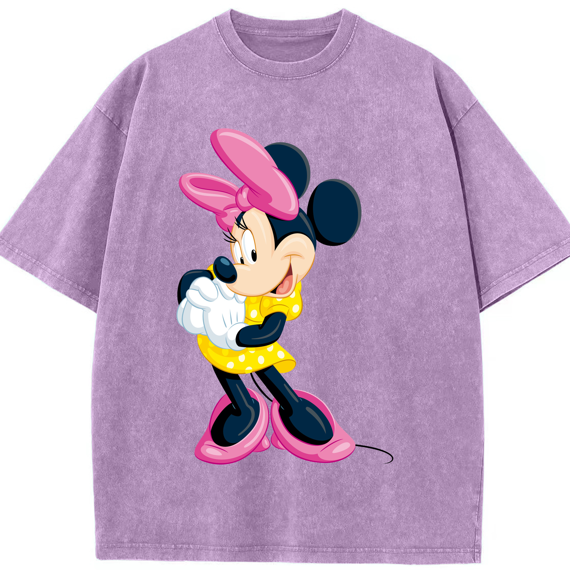 （画像用） ミッキーマウス Mickey Mouse 綿100% ヴィンテージ風 半袖Tシャツ（フロントプリント）