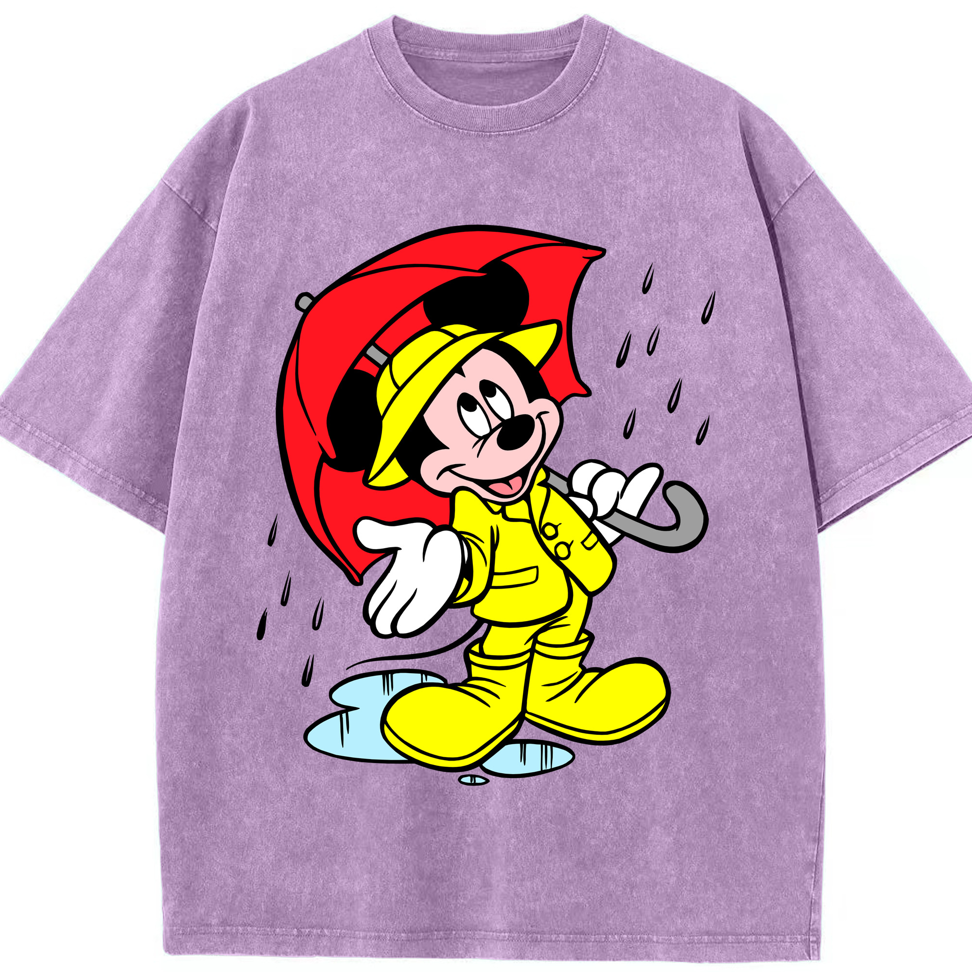 （画像用） ミッキーマウス Mickey Mouse 綿100% ヴィンテージ風 半袖Tシャツ（フロントプリント）