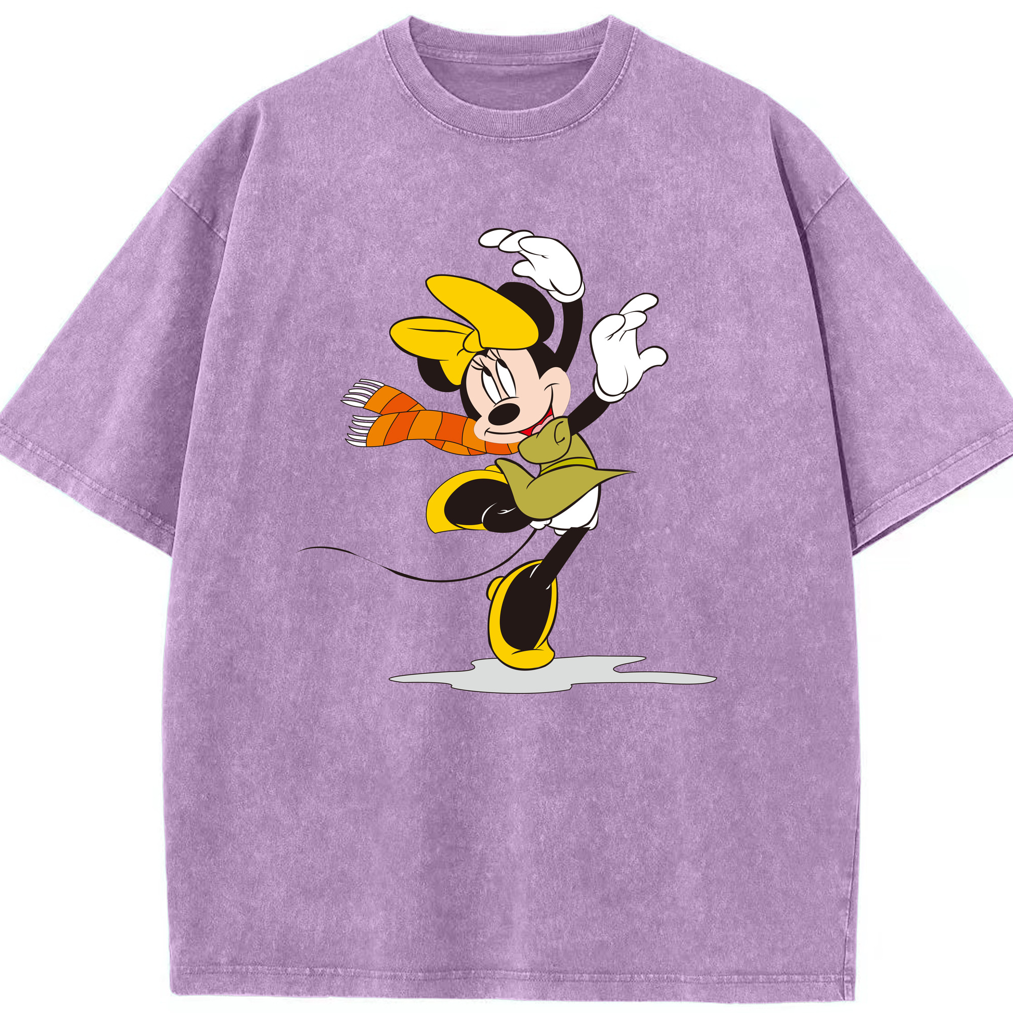 （画像用） ミッキーマウス Mickey Mouse 綿100% ヴィンテージ風 半袖Tシャツ（フロントプリント）