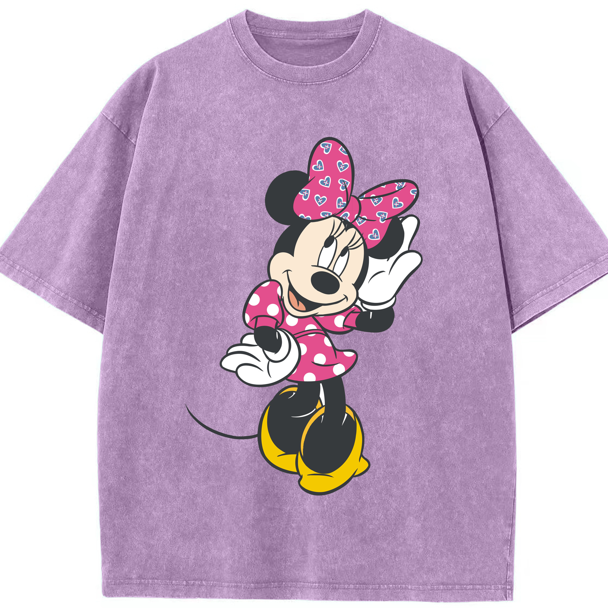 （画像用） ミッキーマウス Mickey Mouse 綿100% ヴィンテージ風 半袖Tシャツ（フロントプリント）