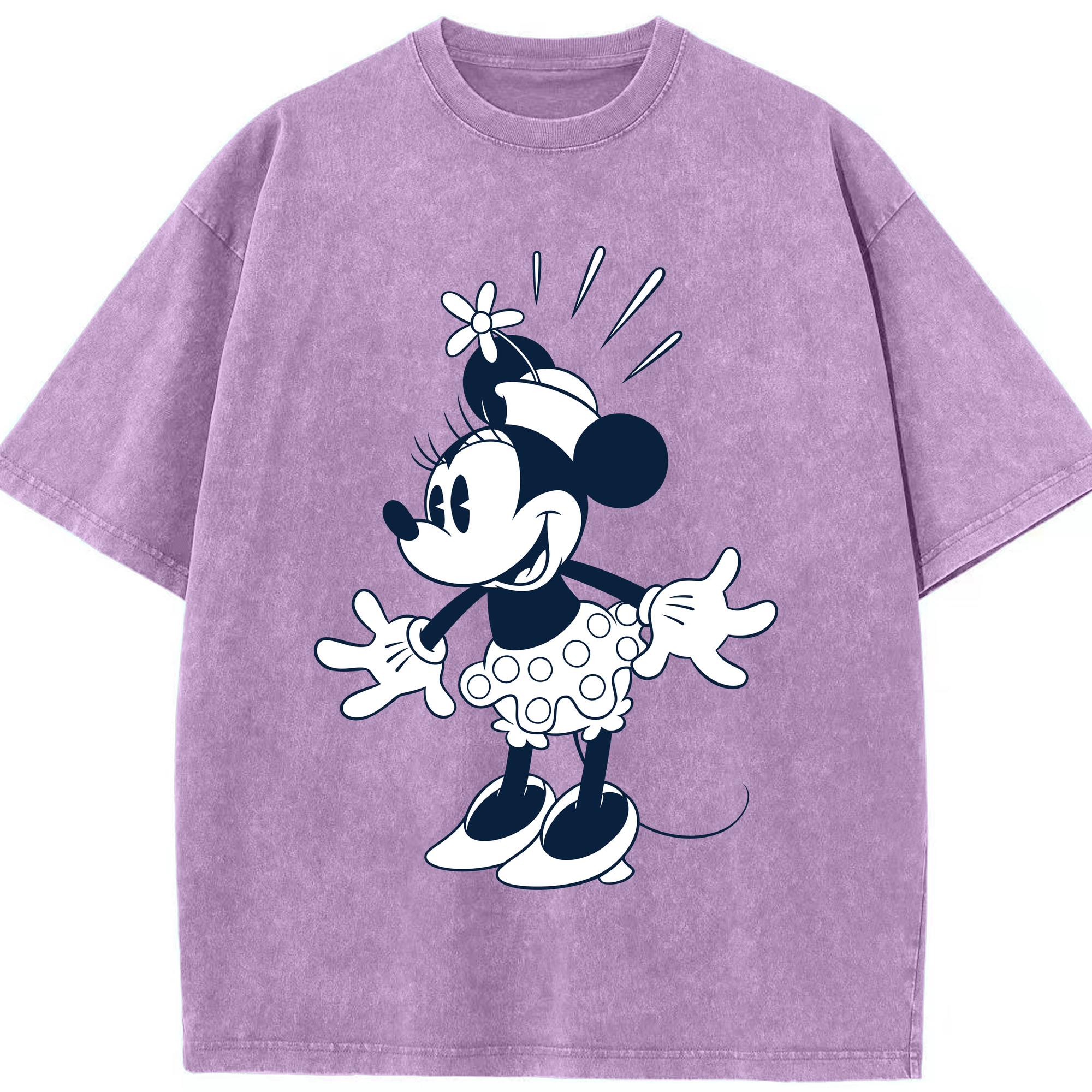 （画像用） ミッキーマウス Mickey Mouse 綿100% ヴィンテージ風 半袖Tシャツ（フロントプリント）