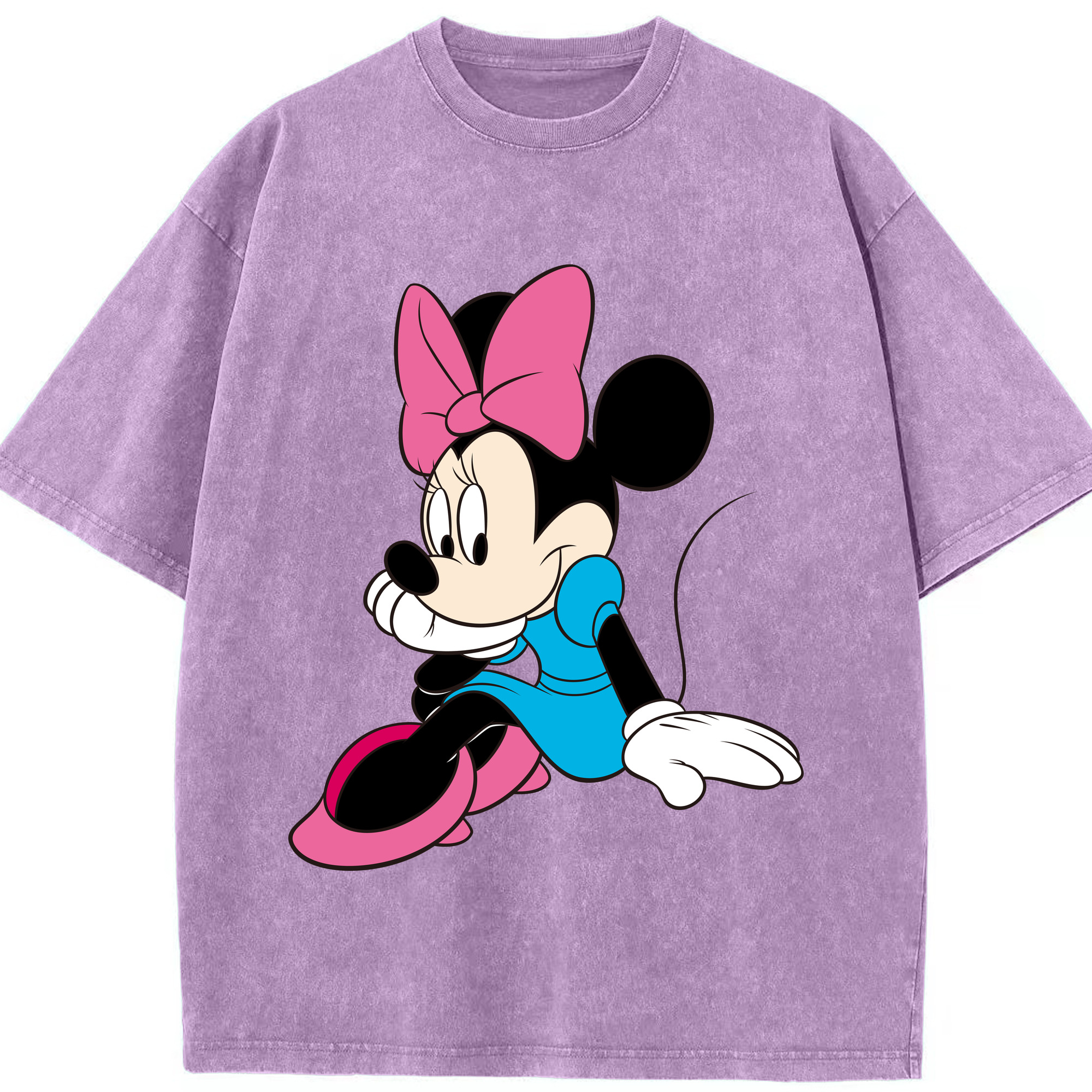 （画像用） ミッキーマウス Mickey Mouse 綿100% ヴィンテージ風 半袖Tシャツ（フロントプリント）